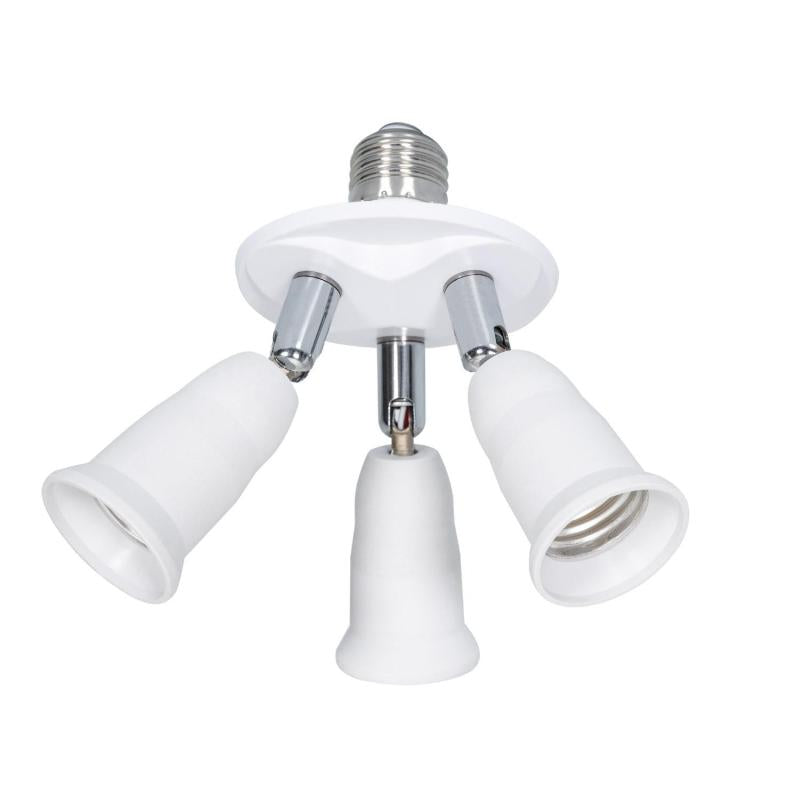 Adaptateur Triple Douille E27 pour Intérieur, 300W Max