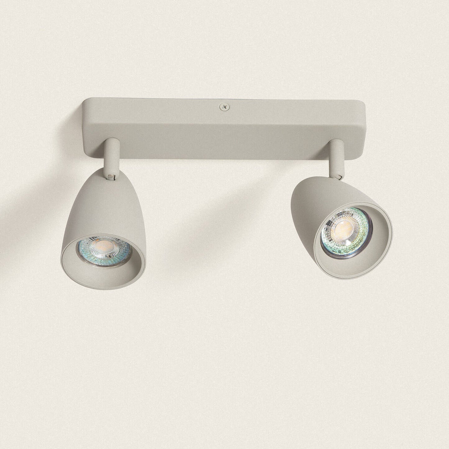 Plafonnier LED Aluminium Adrien 2 Spots 15W IP20 Orientable