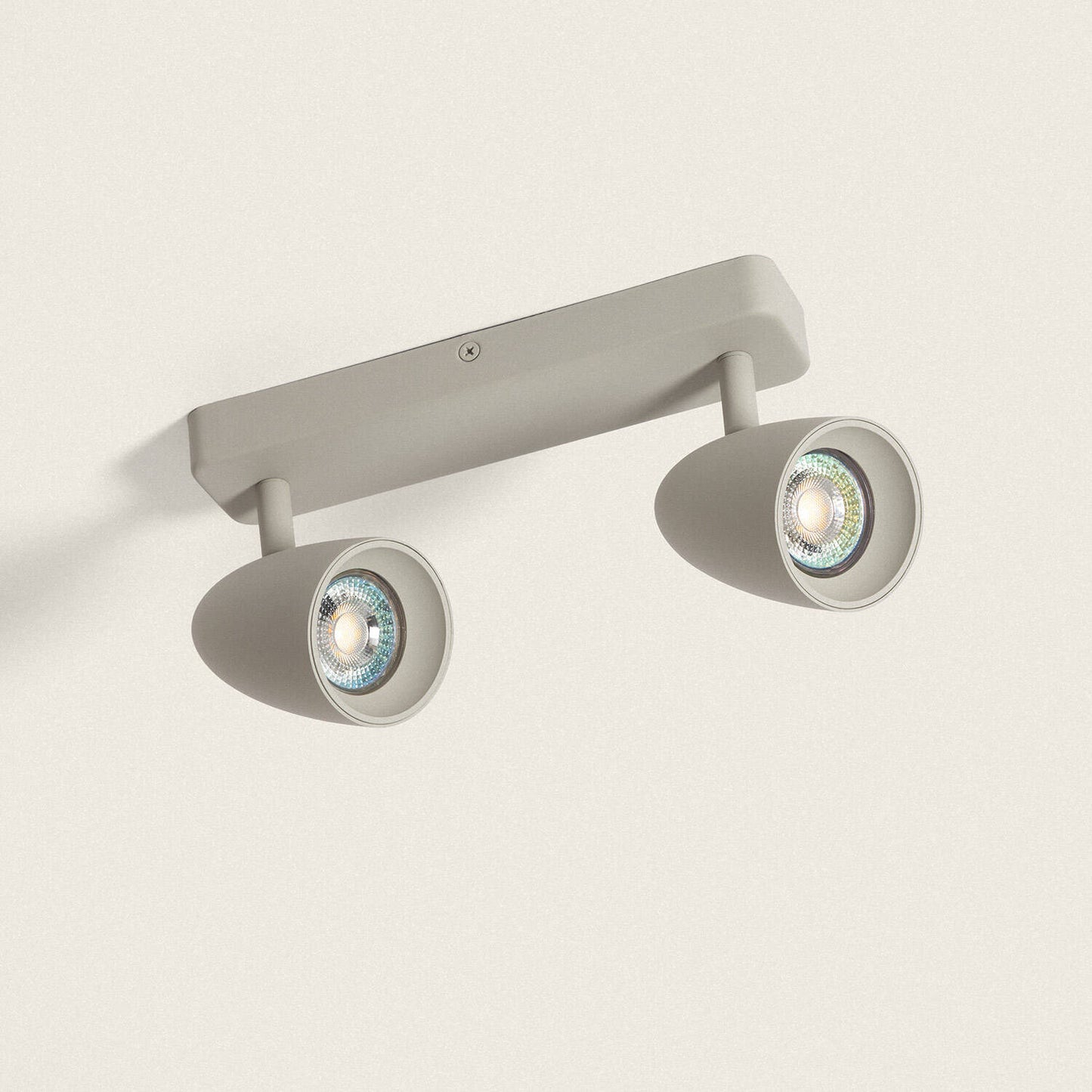 Plafonnier LED Aluminium Adrien 2 Spots 15W IP20 Orientable