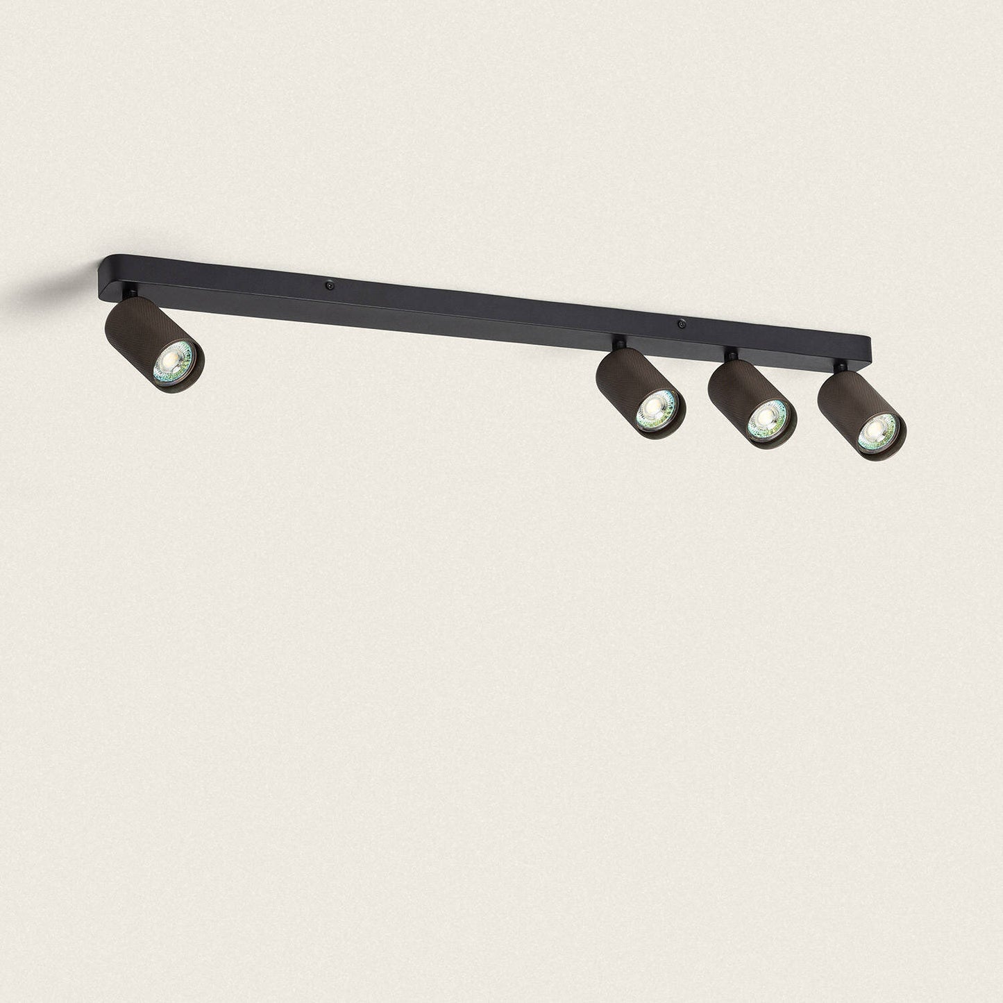 LED-Deckenleuchte 4 verstellbare Strahler 20W IP20 aus Aluminium