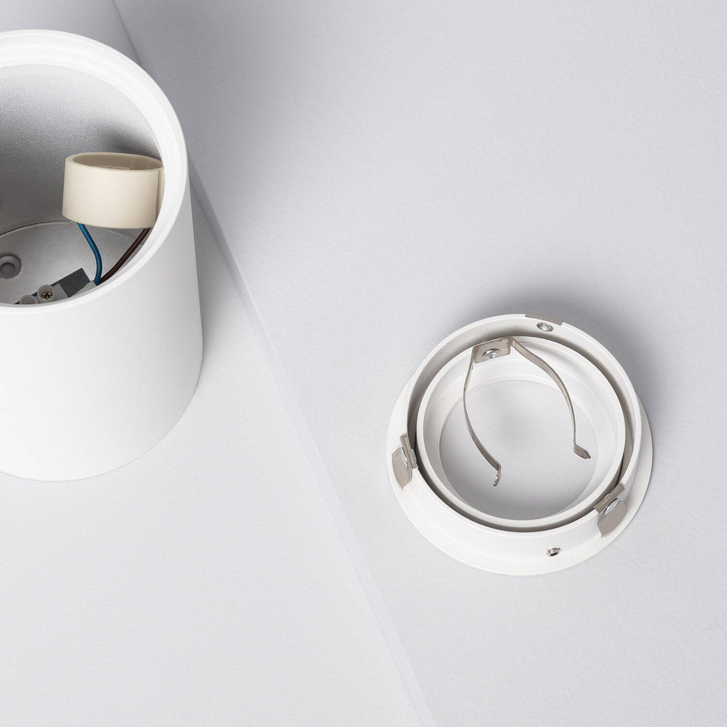 Plafonnier LED Aluminium Blanc 10W IP20