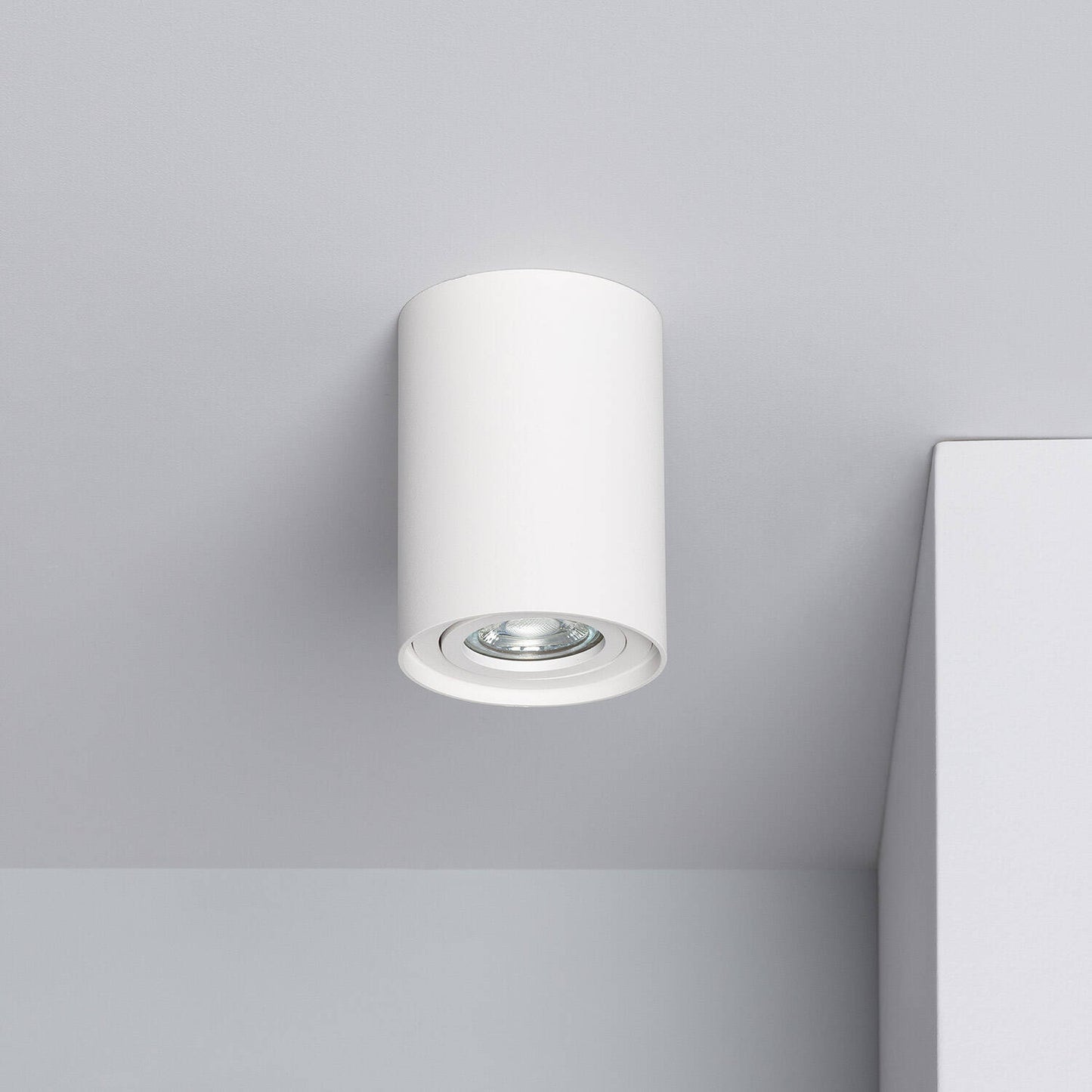 Plafonnier LED Aluminium Blanc 10W IP20