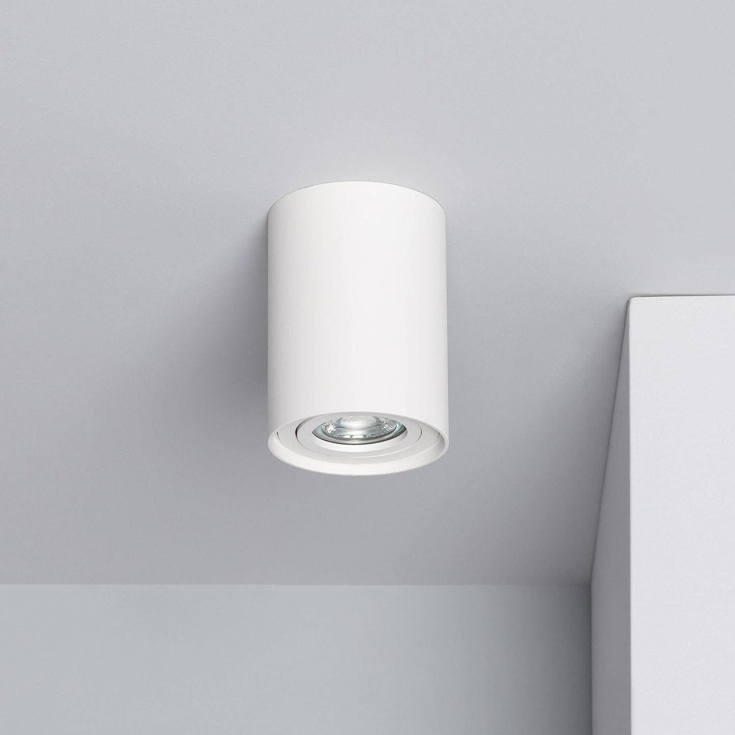 Plafonnier LED Aluminium Blanc 10W IP20