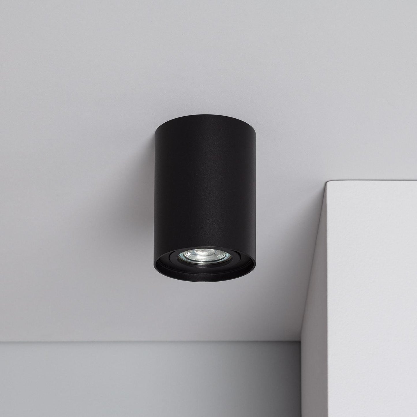 Plafonnier LED Noir Orientable 10W IP20 en Aluminium