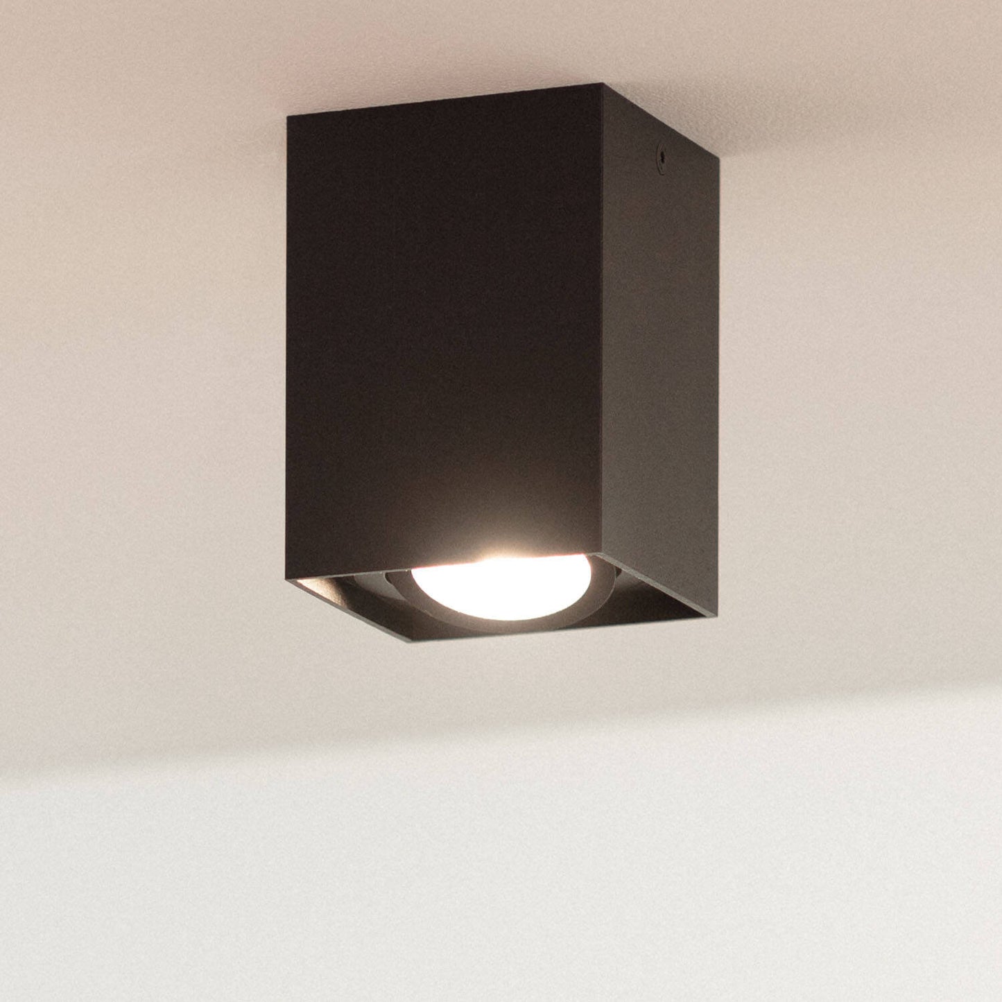 Plafonnier LED en Aluminium Noir 50W IP20