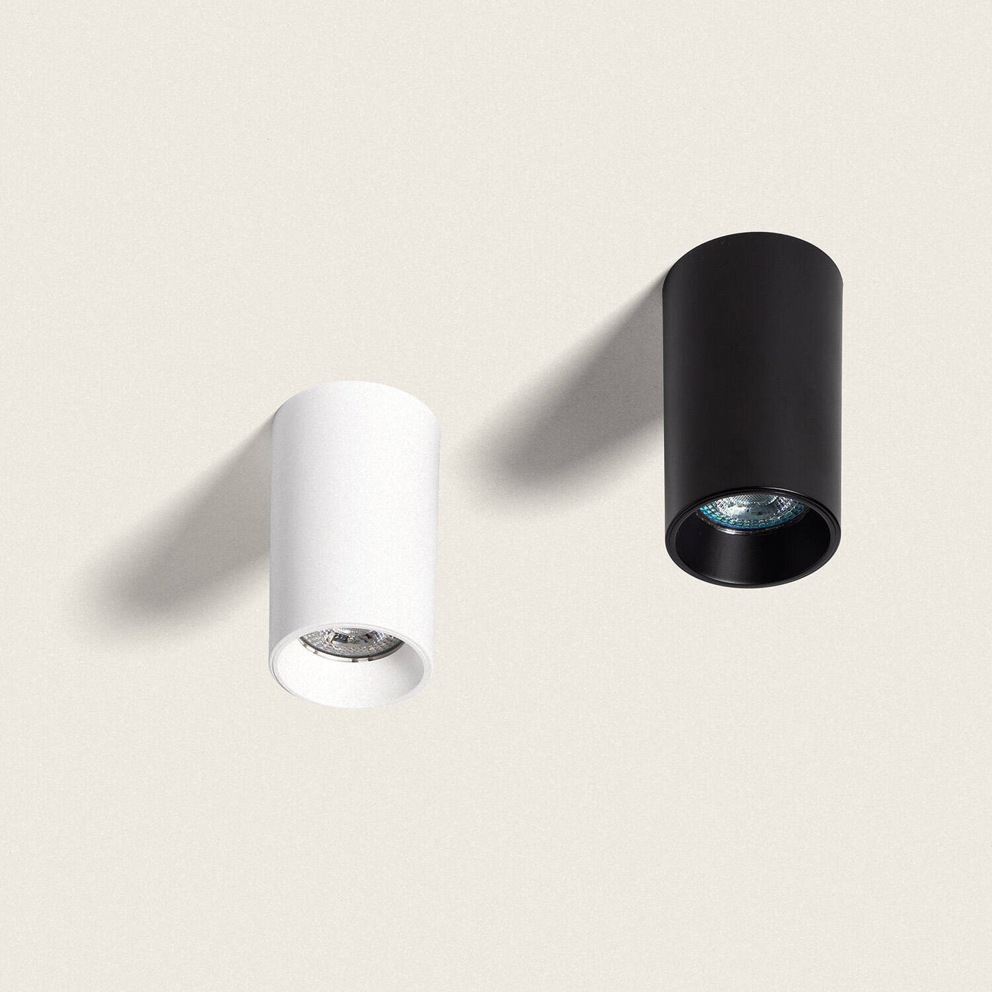 Plafonnier Rond LED GU10, IP20, Installation en Saillie