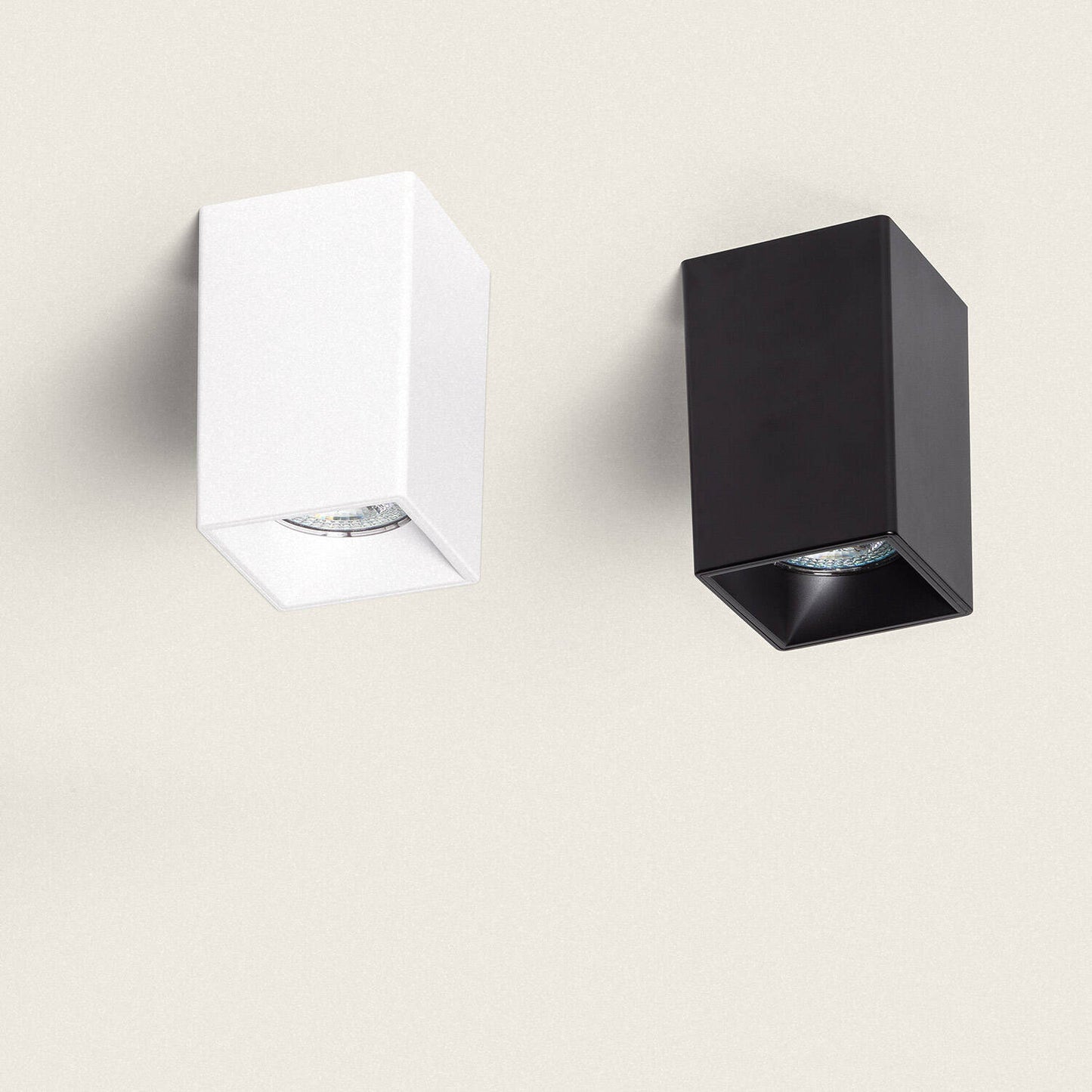 Plafonnier Carré LED GU10 IP20 Installation en Saillie