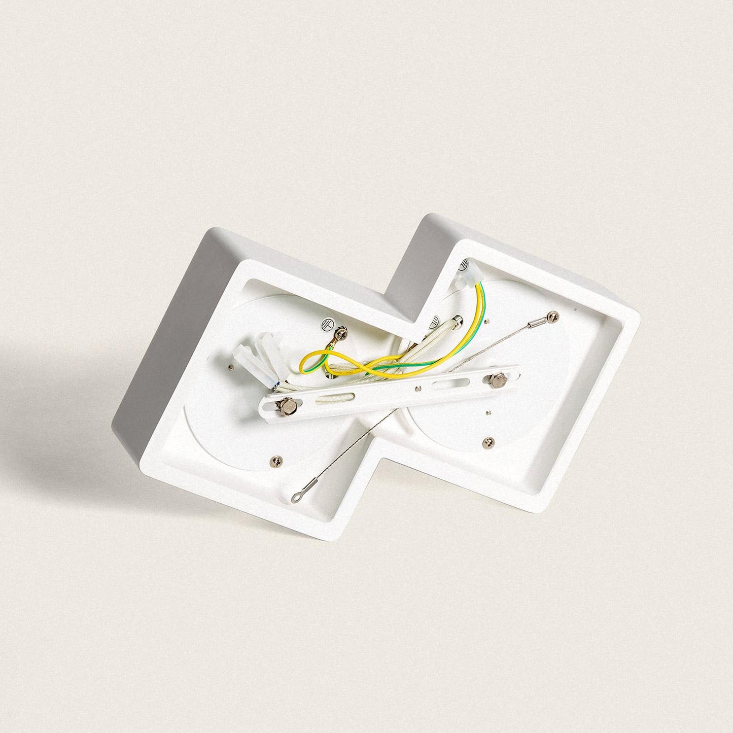 Plafonnier LED en Plâtre 2 Spots, 9W, IP20, Installation en Saillie