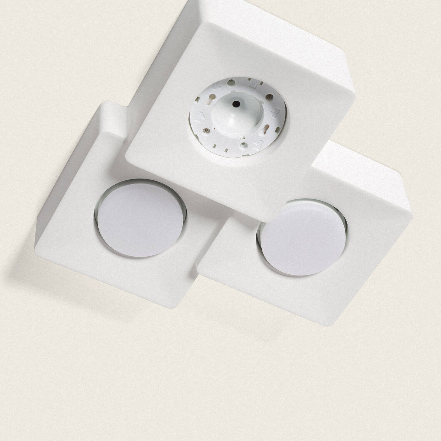 Plafonnier LED 3 Spots en Plâtre 9W IP20 pour Intérieur