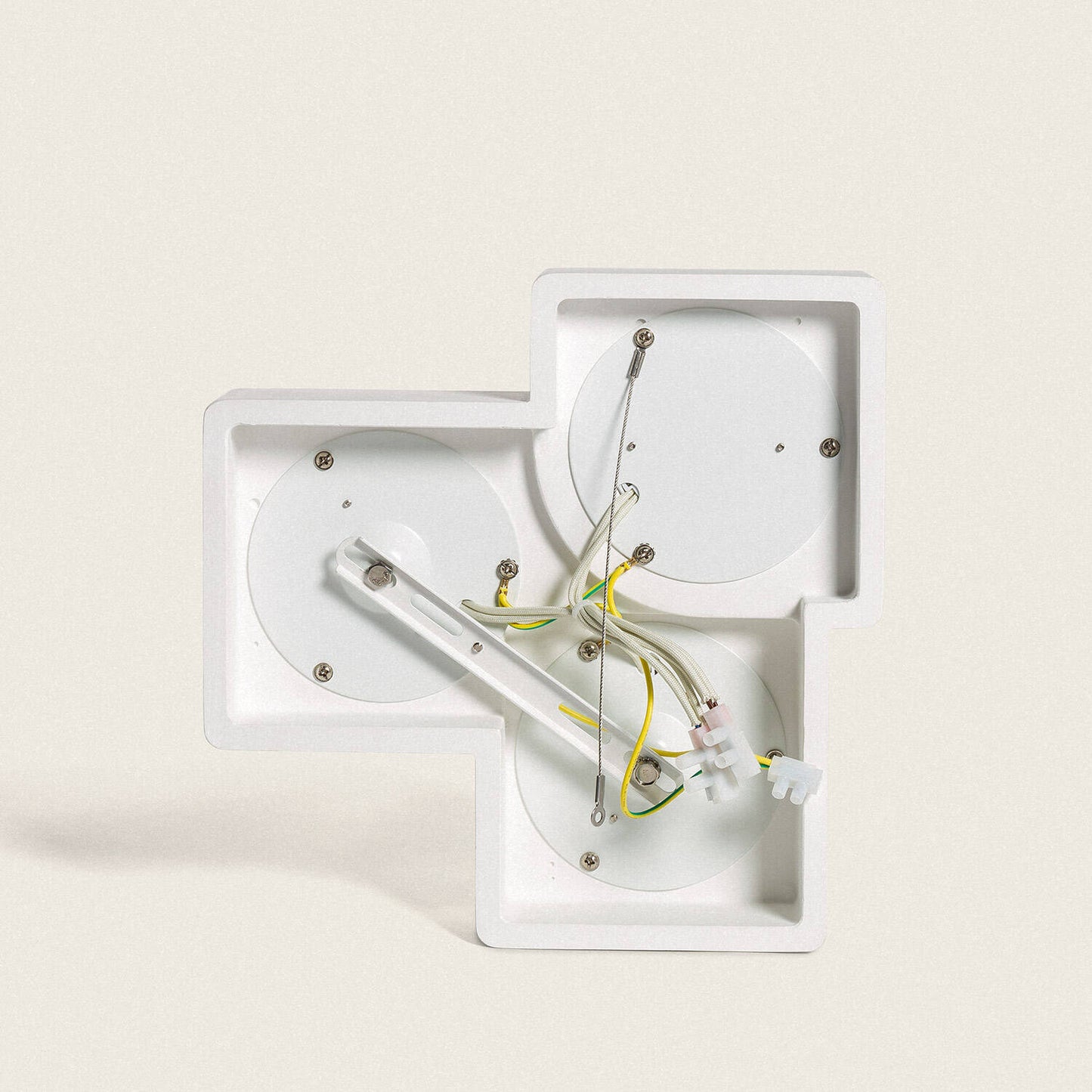 Plafonnier LED 3 Spots en Plâtre 9W IP20 pour Intérieur