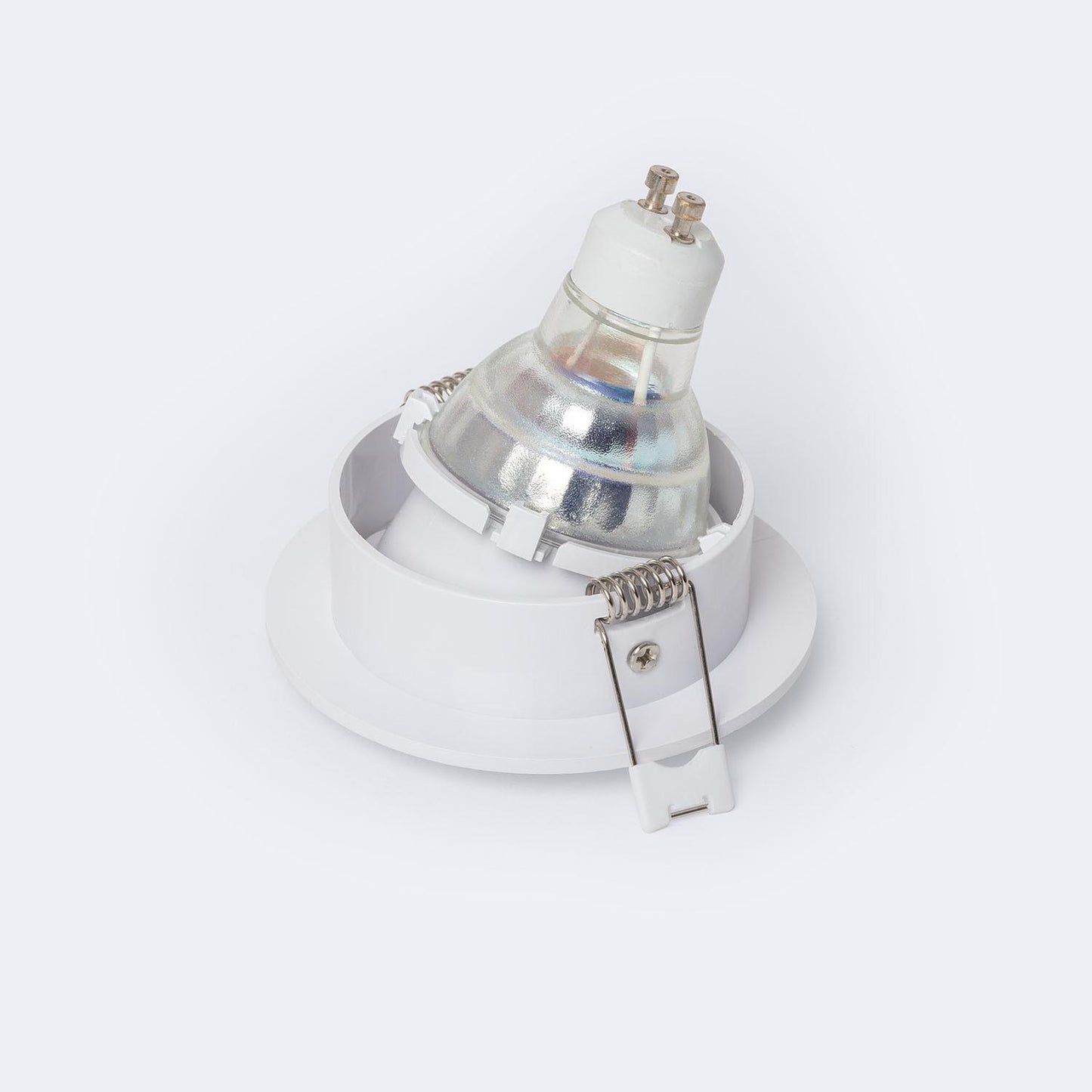 Collerette Downlight Ronde Blanche, Encastrable, IP20, Ø 75 mm