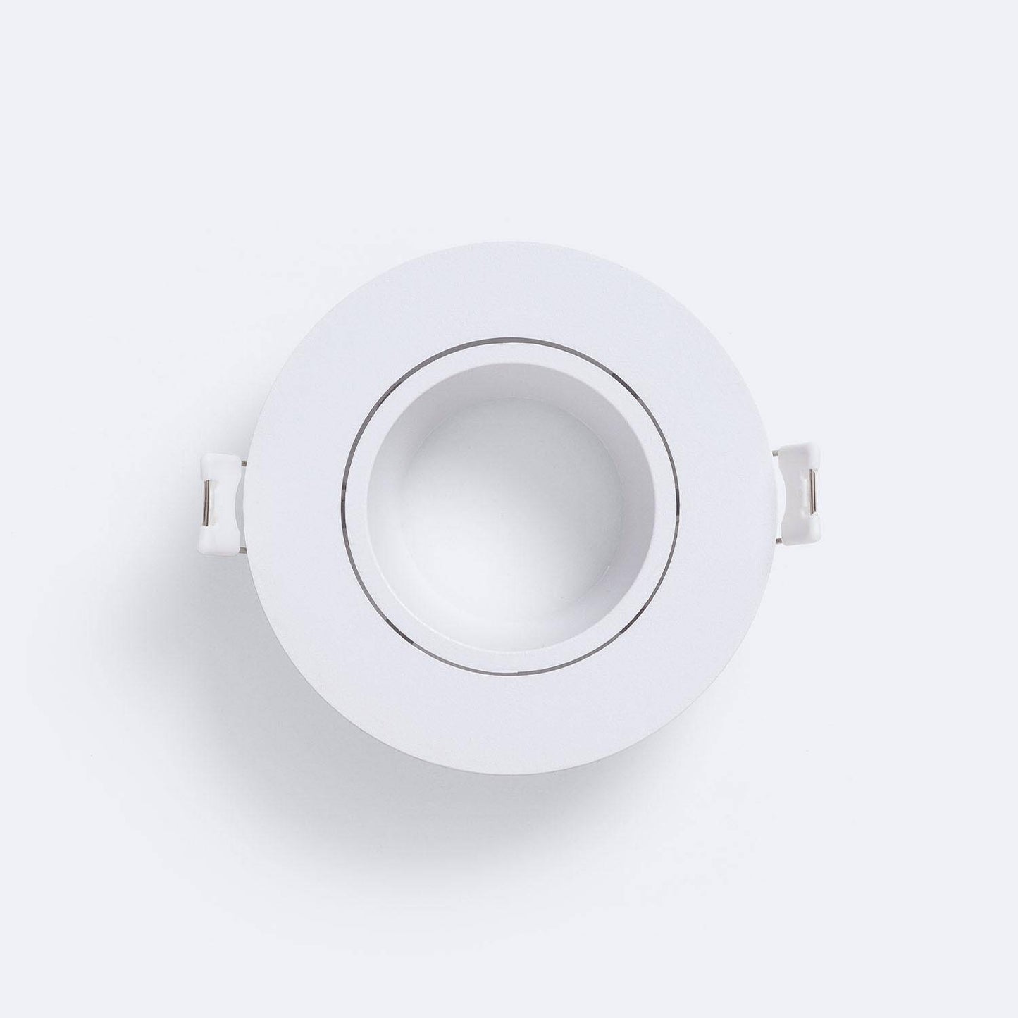Collerette Downlight Ronde Blanche, Encastrable, IP20, Ø 75 mm