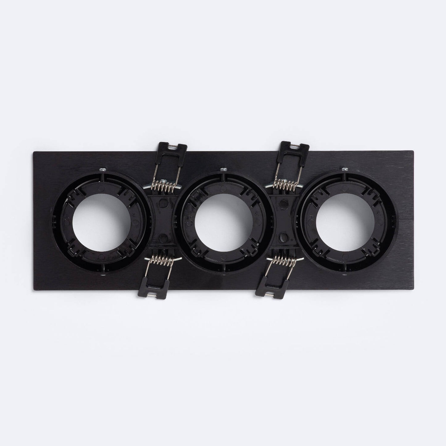 Collerette Downlight Carrée Orientable 3 Points Lumière GU10/GU5.3 IP20