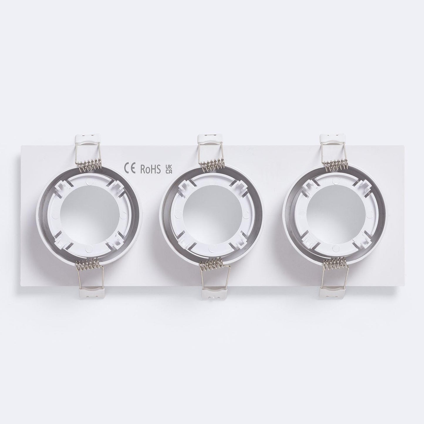 Collerette Downlight LED Carrée 3x9W GU10/GU5.3, IP20, Installation Encastrée