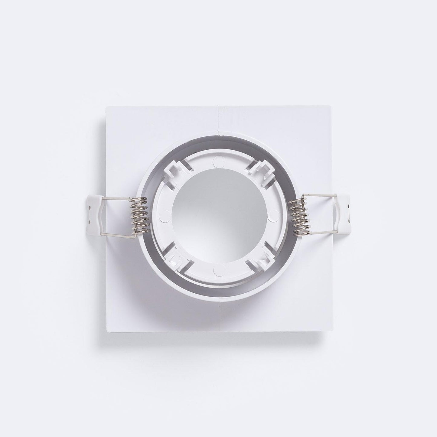 Collerette Downlight Carrée Blanche GU10/GU5.3, 75x75 mm, IP20, Orientable