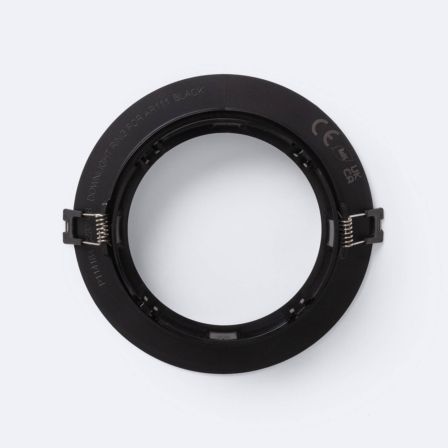 Collerette Downlight Orientable AR111, Encastrable Ø135 mm, IP20, Noir
