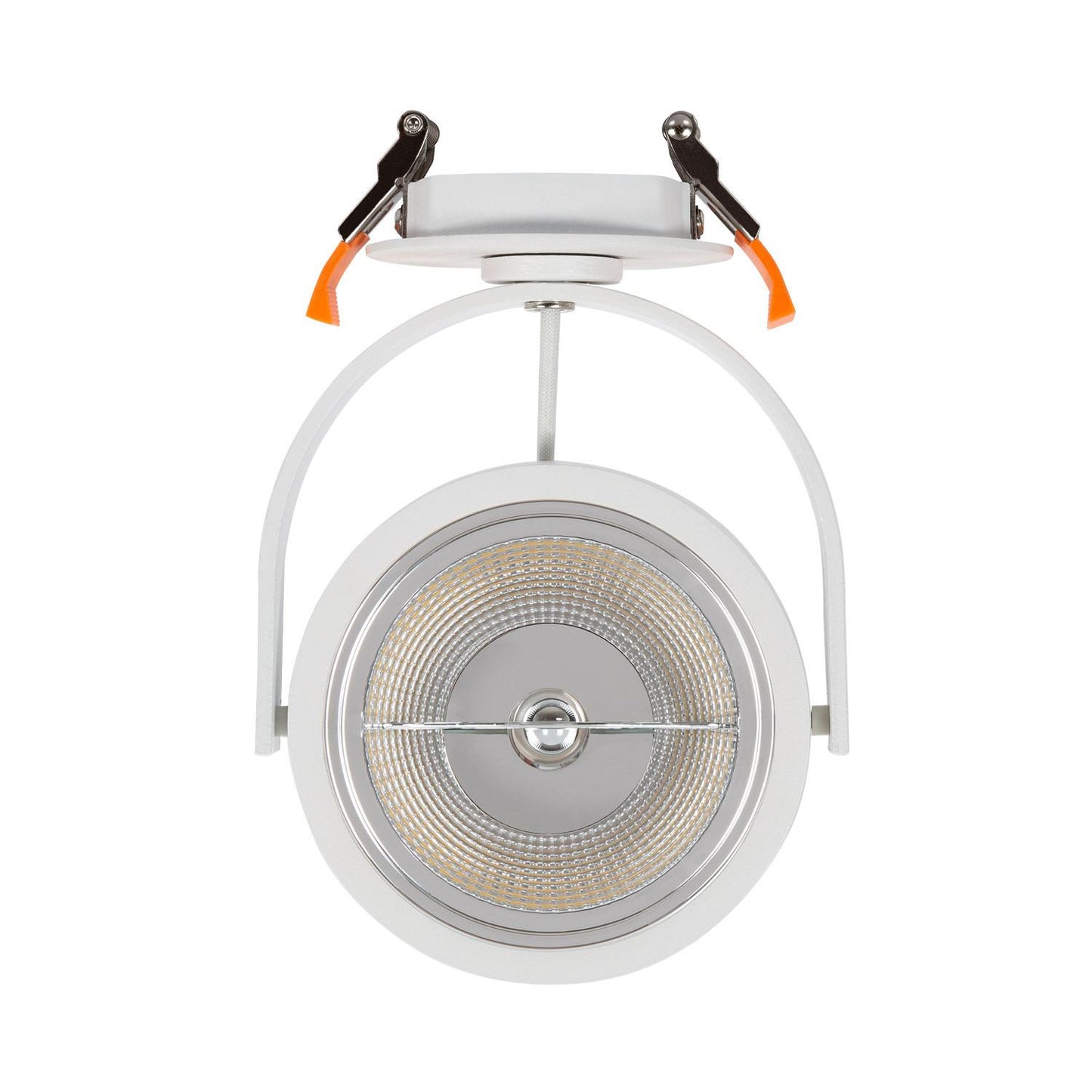 Collerette Downlight Ronde Orientable GU10 AR111 en Aluminium IP20