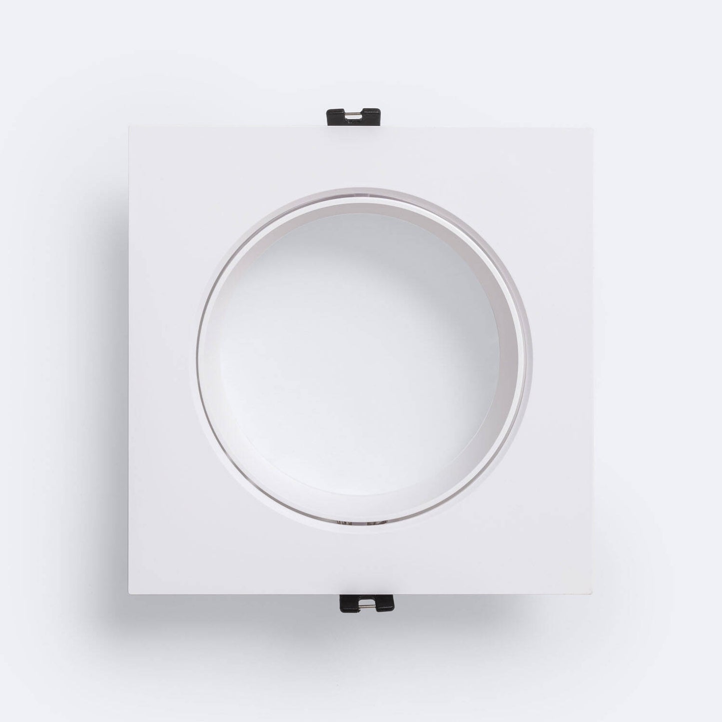 Collerette Downlight Carré Orientable GU10 AR111, IP20, Encastrable Ø135 mm