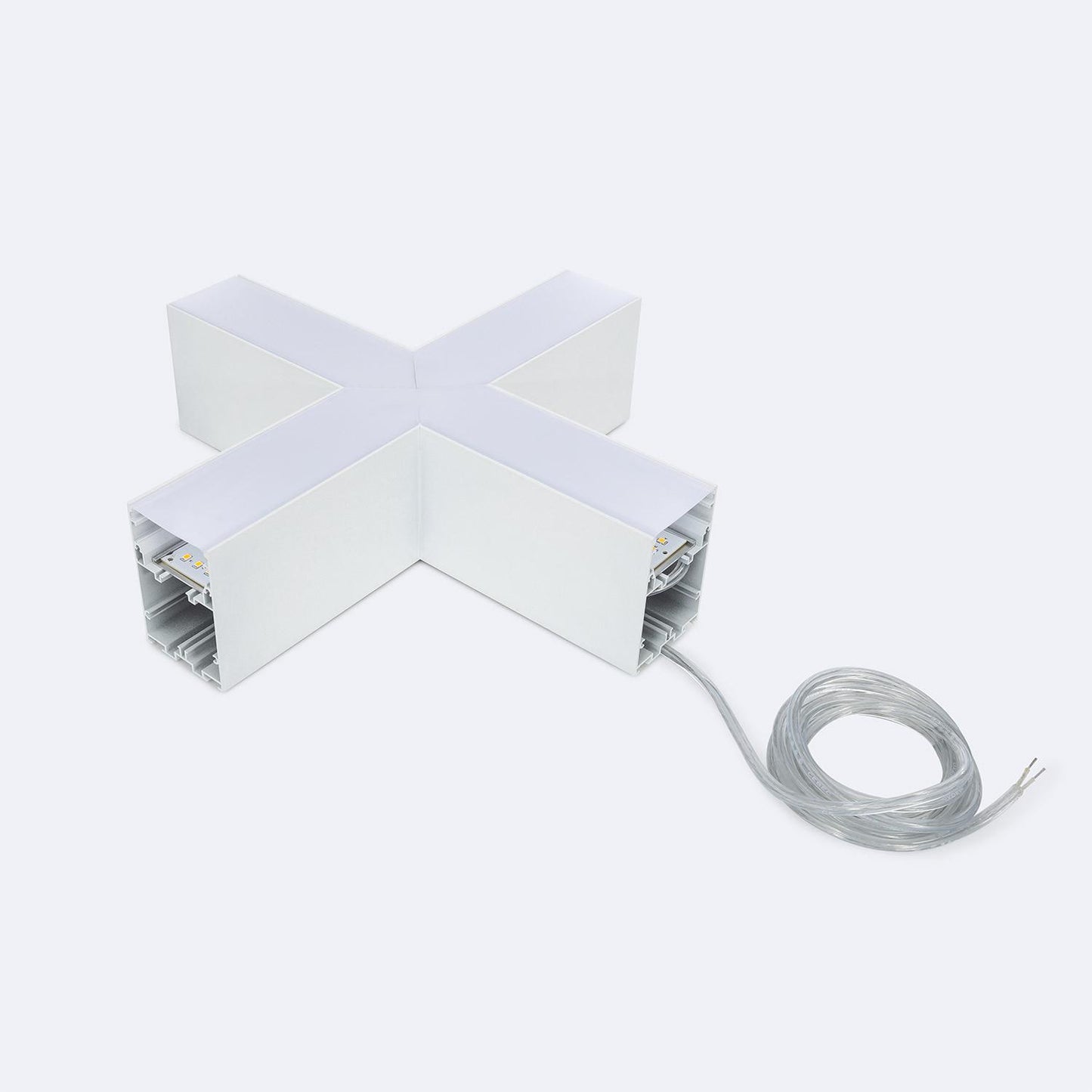Jonction X pour Barre Linéaire LED 15W, IP20, 980lm, Installation en Saillie