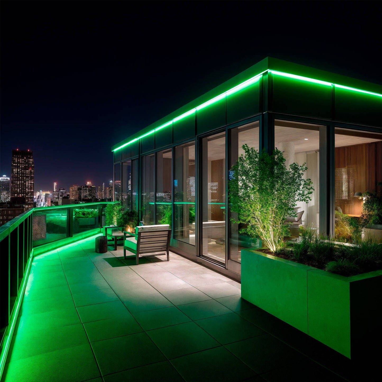 Ruban Néon LED Flexible 7.5W/m 50m IP67 Vert Dimmable