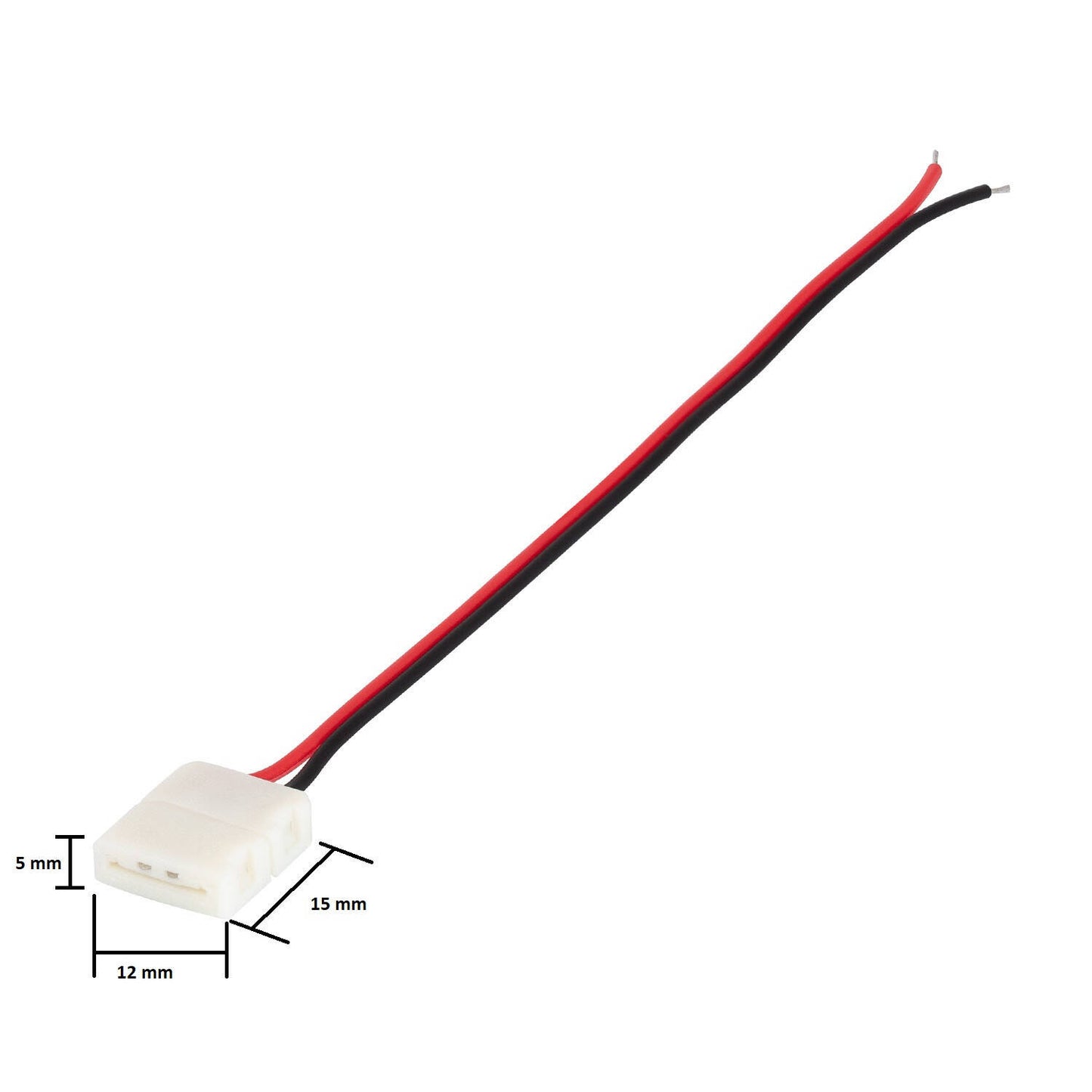 Connecteur Rapide pour Ruban LED 10mm 2 Broches 12/24V DC IP20