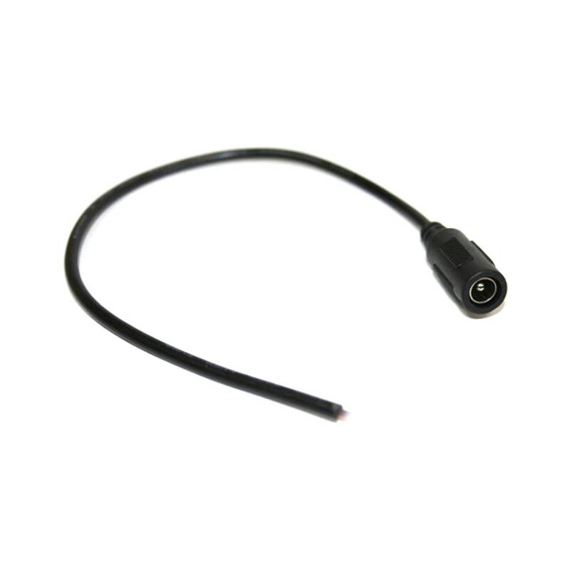 Câble Connexion Jack Femelle pour Ruban LED 12/24V DC, IP20, Usage Intérieur