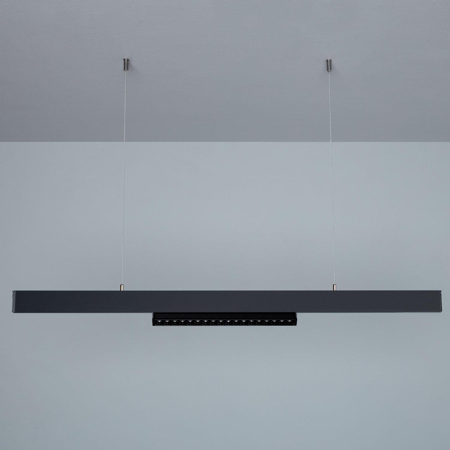 Rail Magnétique Suspendu 48V 1m Noir pour Intérieur