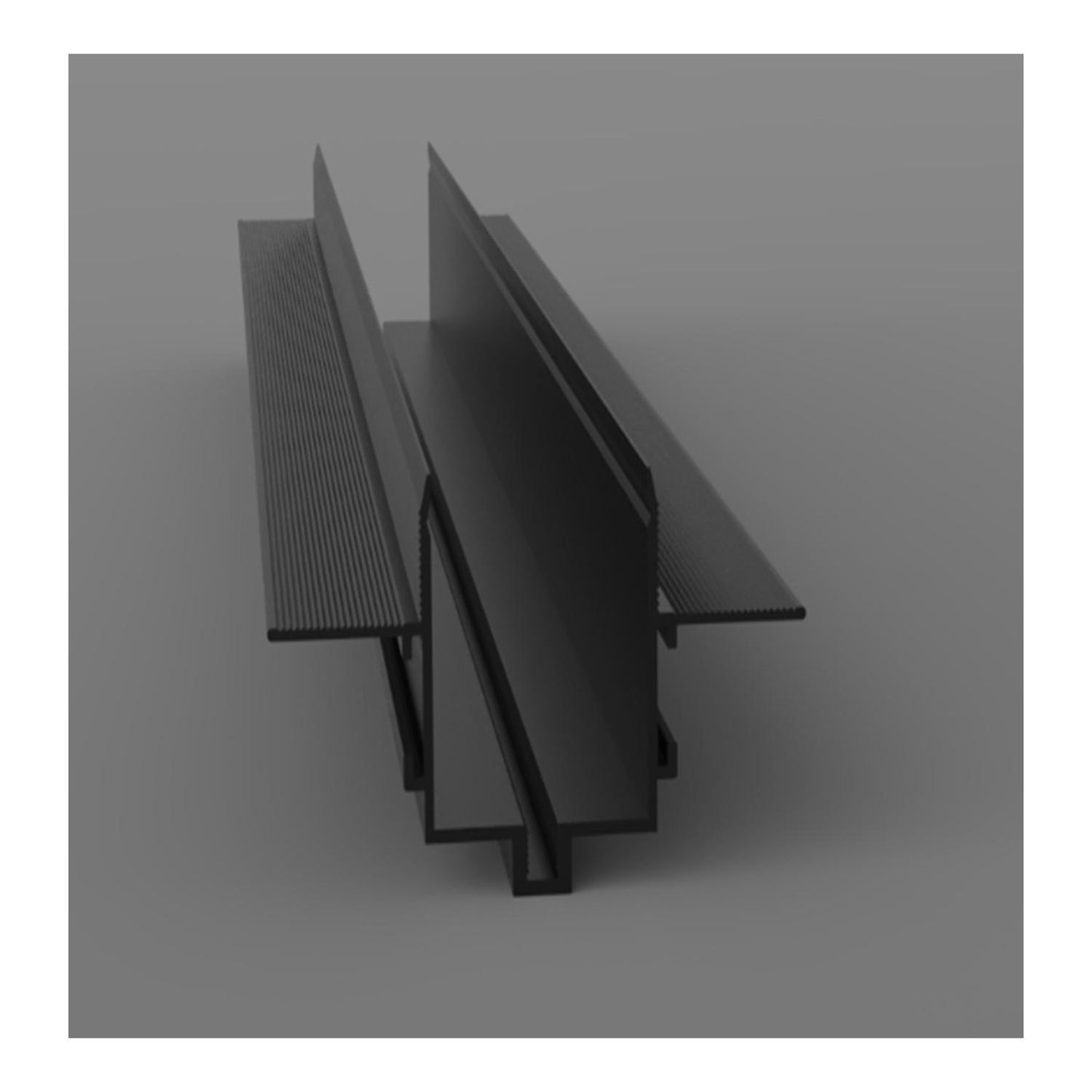 Rail Magnétique Encastrable 48V 1m Extra-Plat IP20