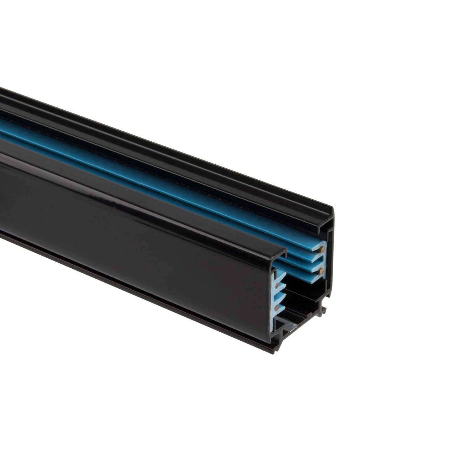 Rail Triphasé en Aluminium 1m pour Spots LED, IP20, 2000W, Installation en Saillie