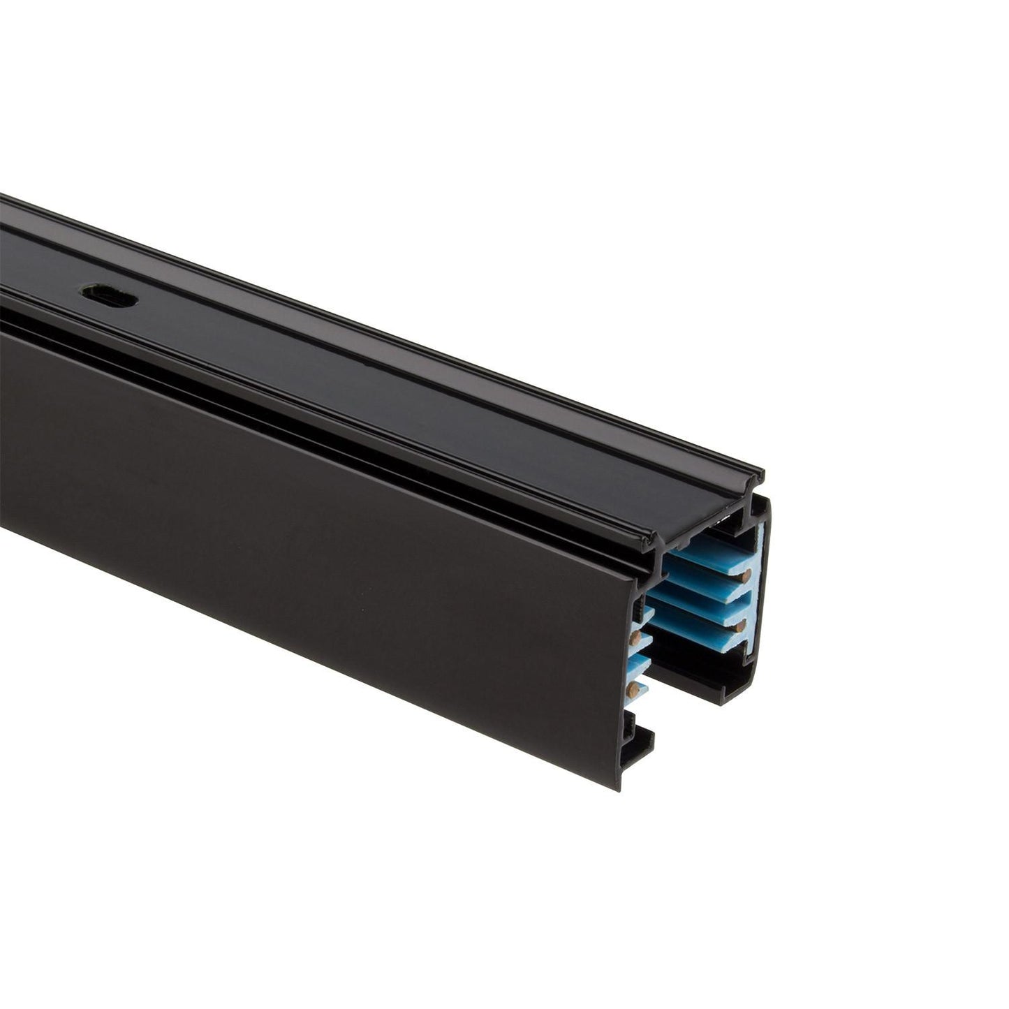 Rail Triphasé en Aluminium 1m pour Spots LED, IP20, 2000W, Installation en Saillie