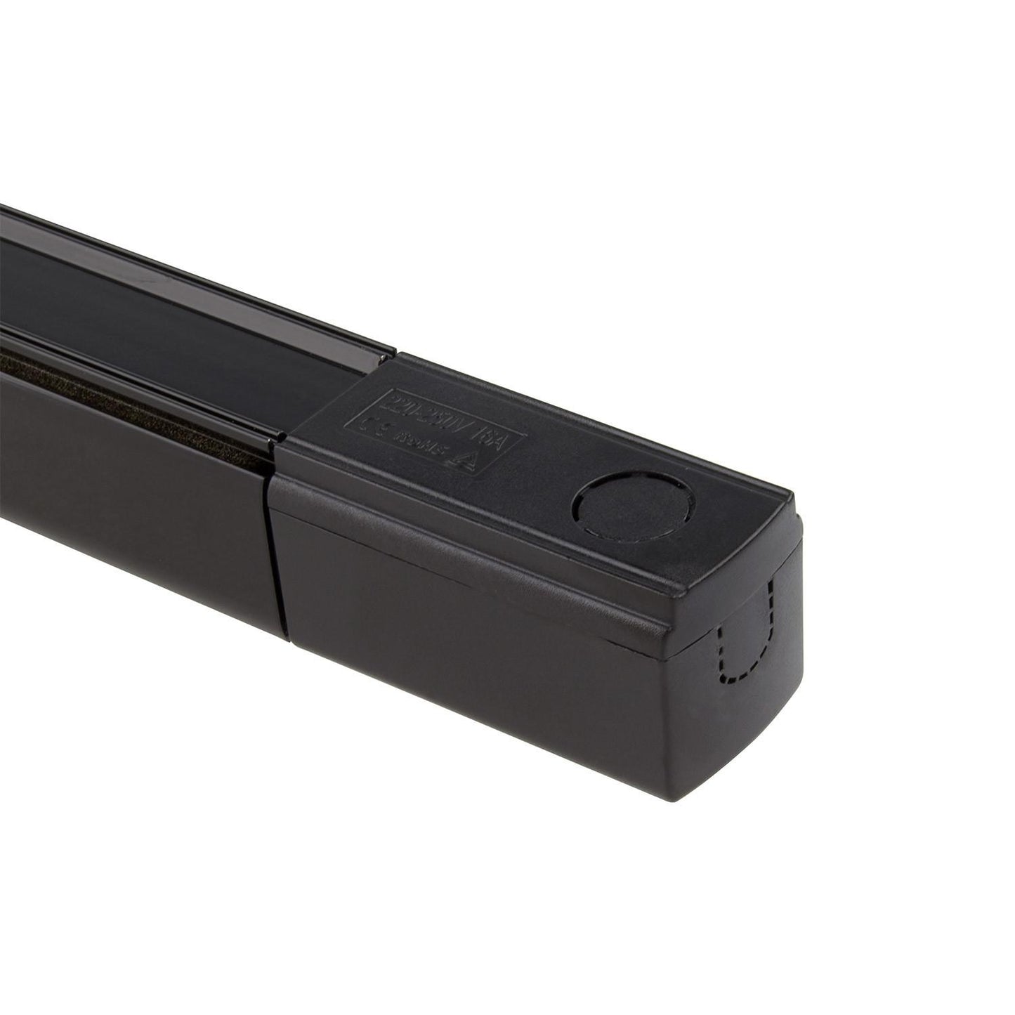 Rail Triphasé en Aluminium 1m pour Spots LED, IP20, 2000W, Installation en Saillie
