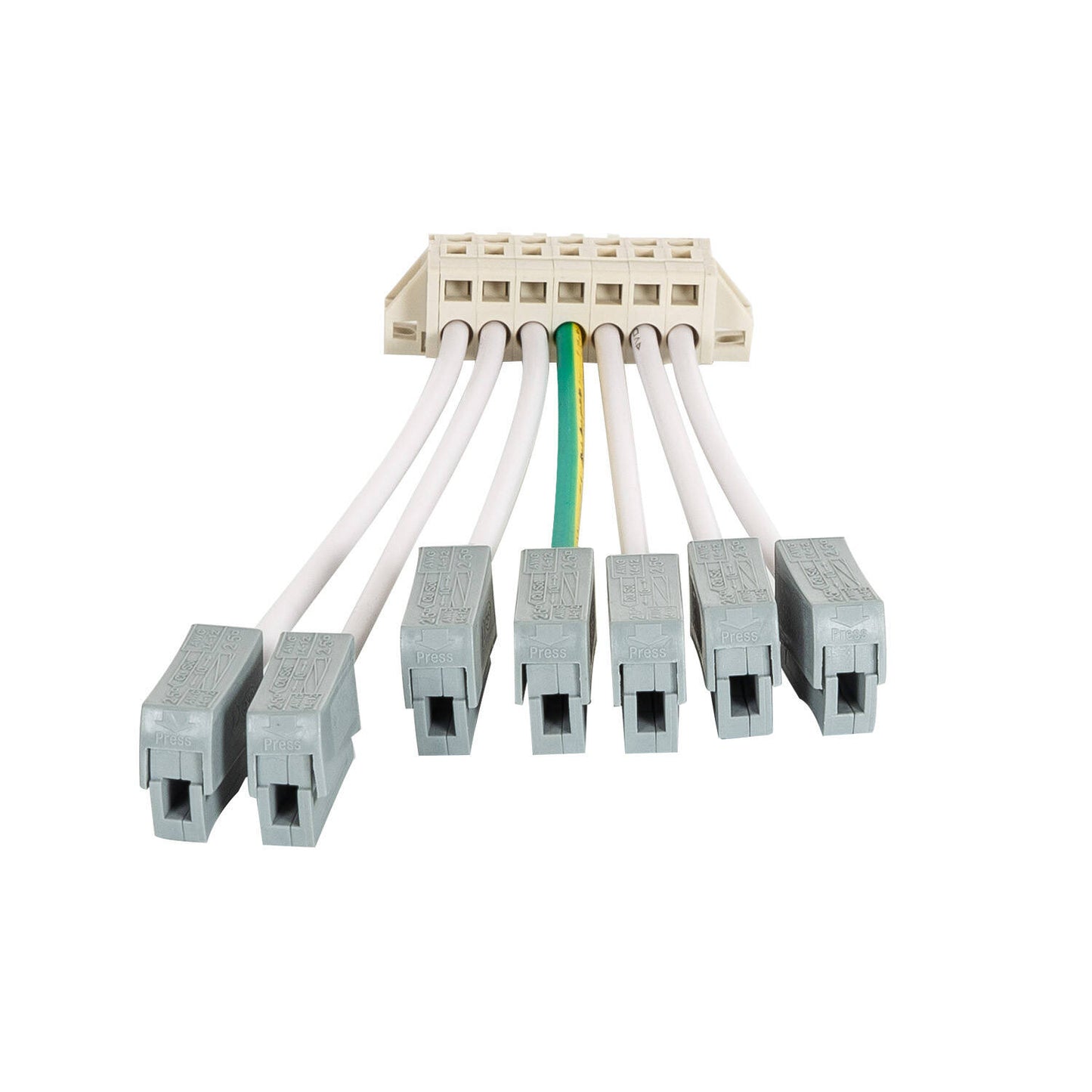 Connecteur d'Alimentation pour Barre Linéaire LED, IP20, Blanc, PC