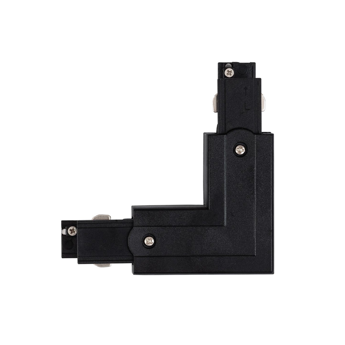 Connecteur Gauche Type L pour Rail Triphasé 10A Noir