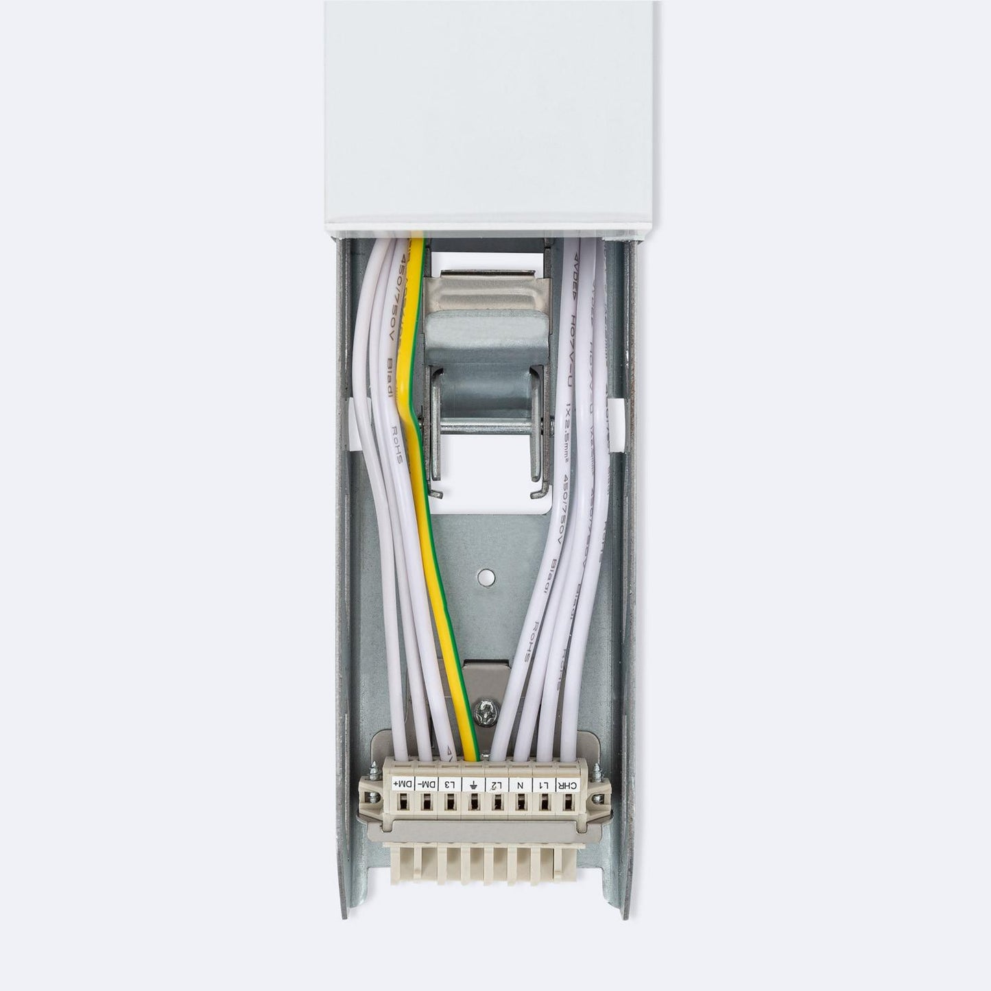 Connecteur Type T pour Barre Linéaire LED, Acier Blanc, IP20