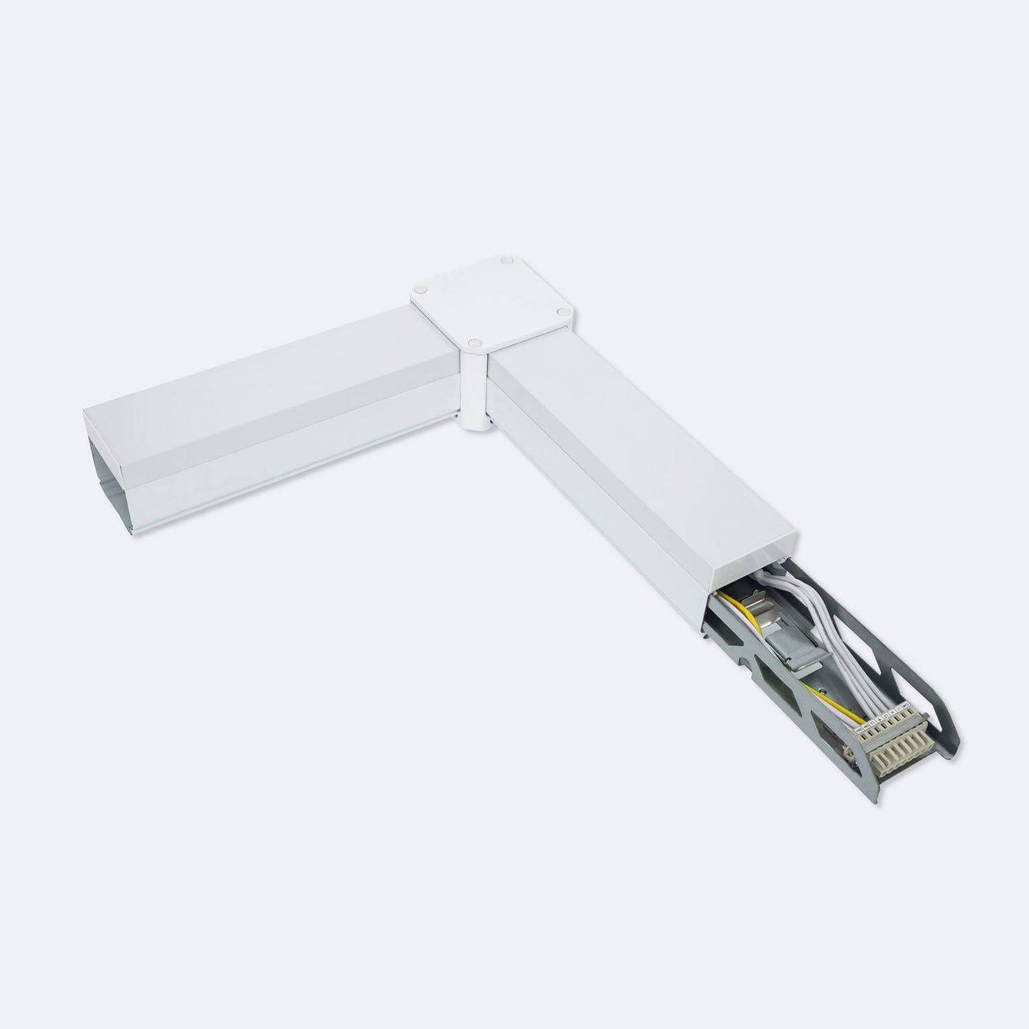 Connecteur Type T pour Barre Linéaire LED, Acier Blanc, IP20