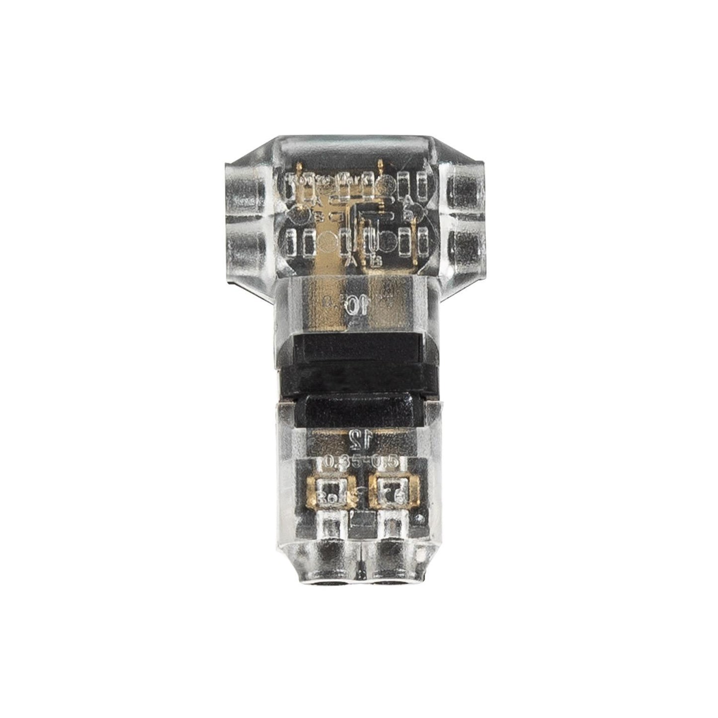 Connecteur Type T 2 Pôles pour Ruban LED, 0.5mm, IP40, Usage Intérieur