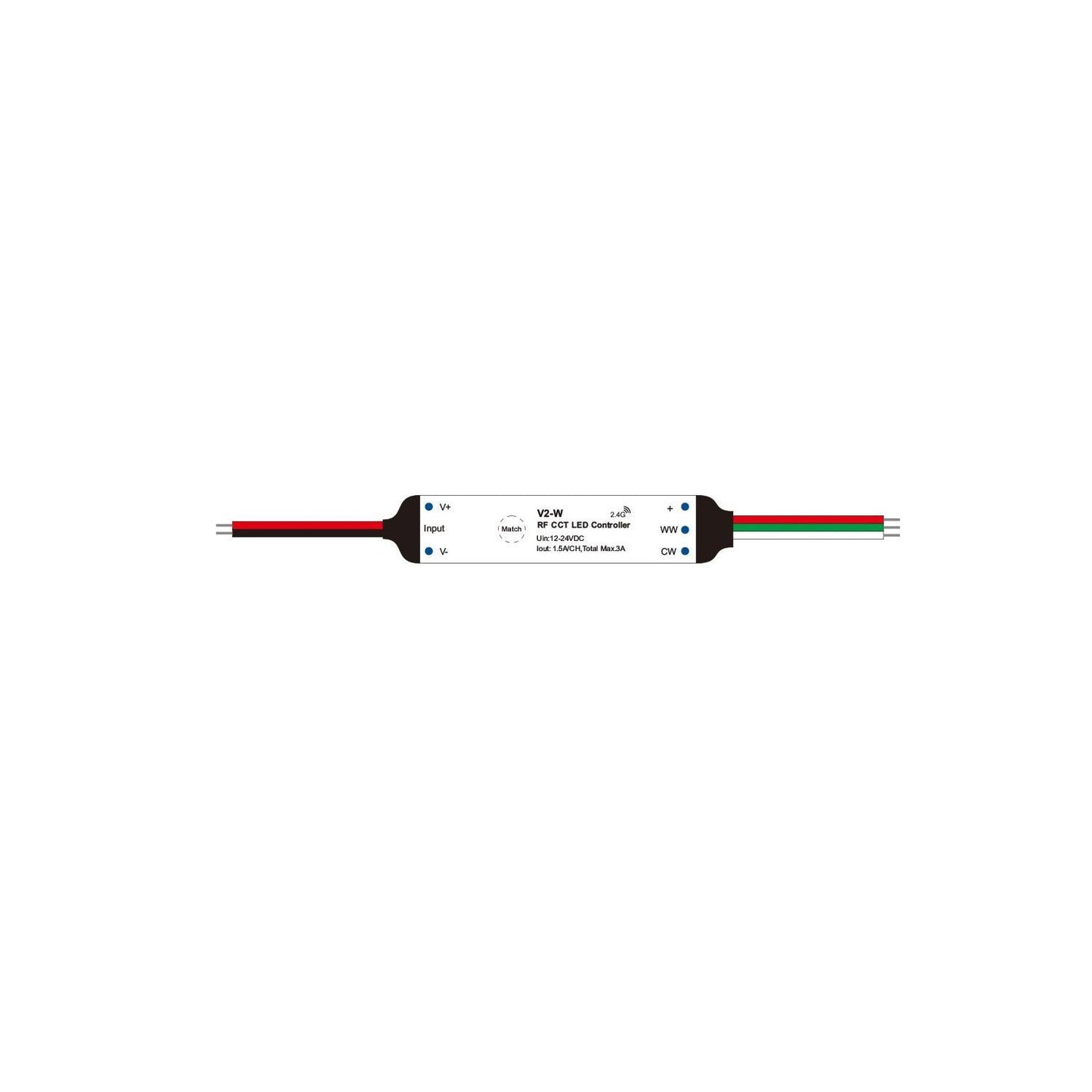Variateur Ruban LED CCT Dimmable 75W IP20 Intérieur avec Télécommande