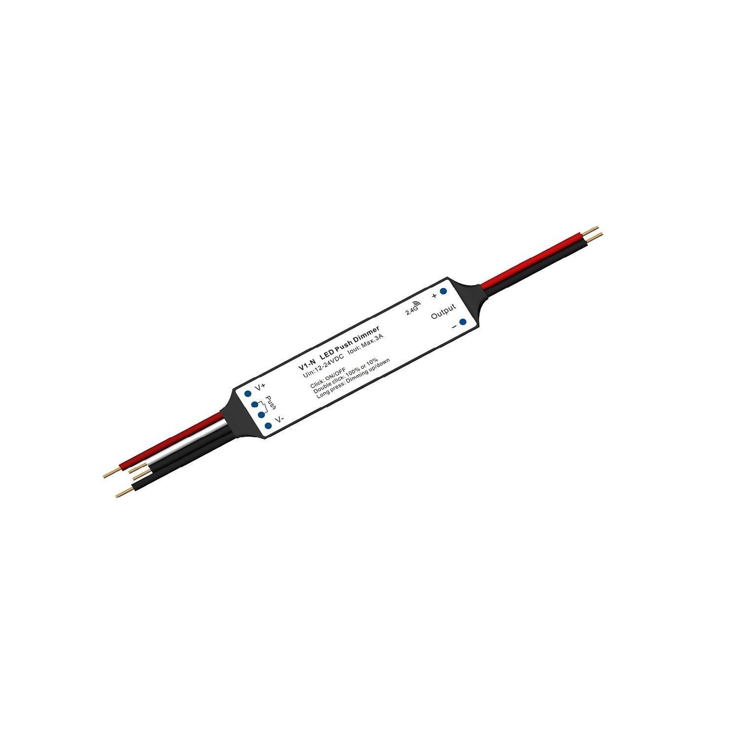 Contrôleur Ruban LED 75W 12/24V DC, IP20, Intérieur avec Télécommande RF
