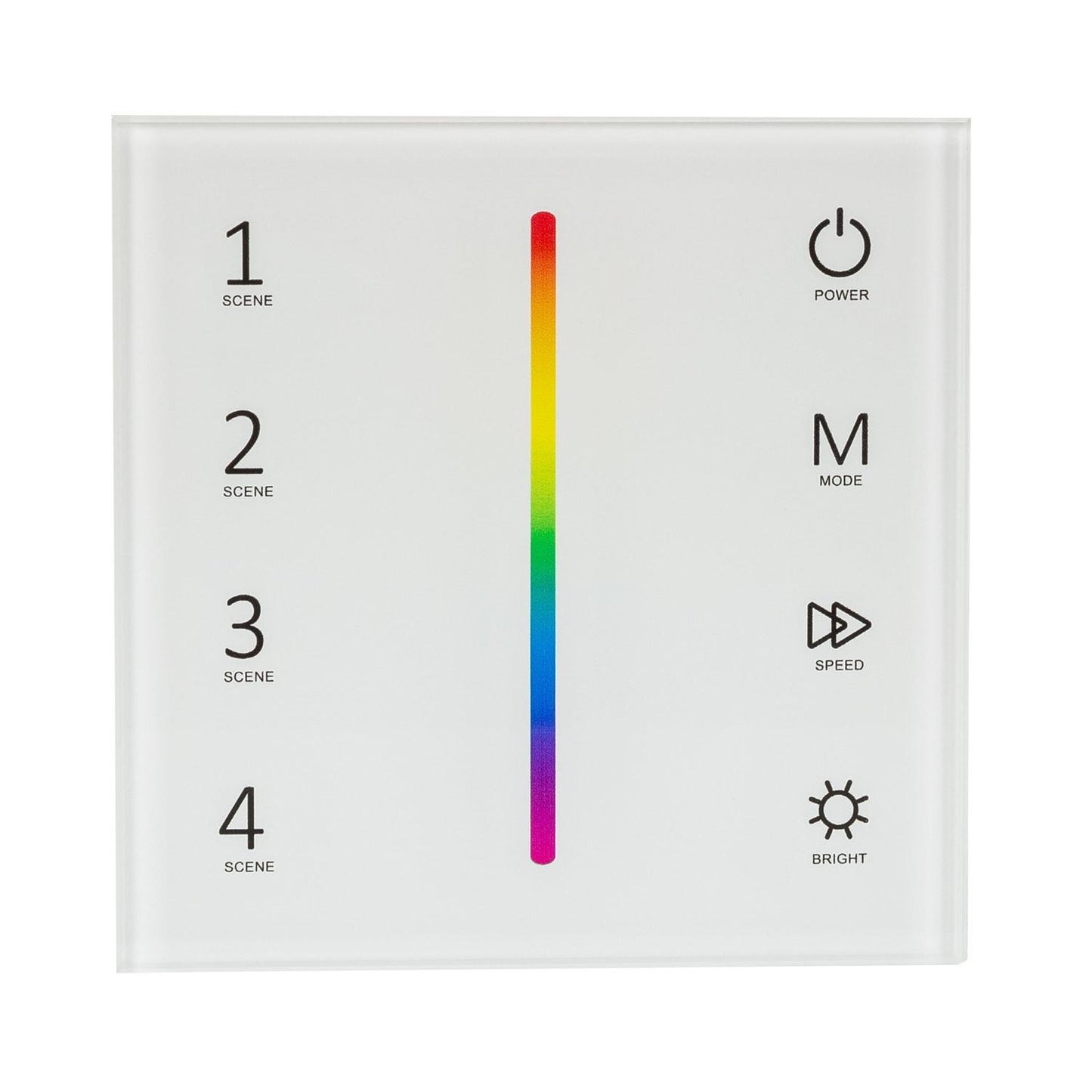 Contrôleur Tactile Mural pour Ruban LED 12/24V DC, IP20, 288W, Dimmable