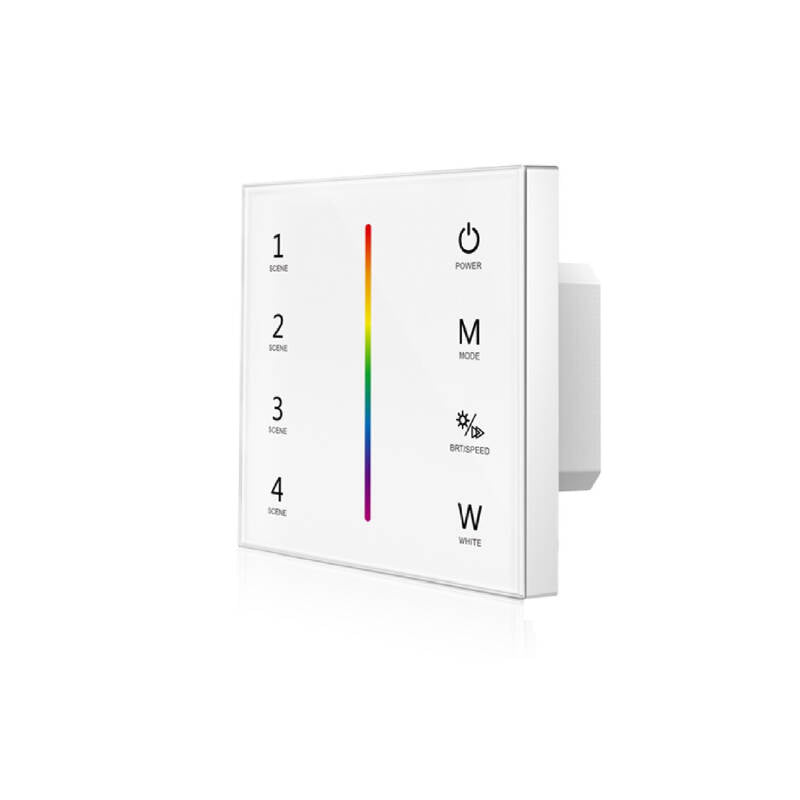 Contrôleur Tactile Mural pour Ruban LED RGBW, 288W, IP20, Encastré