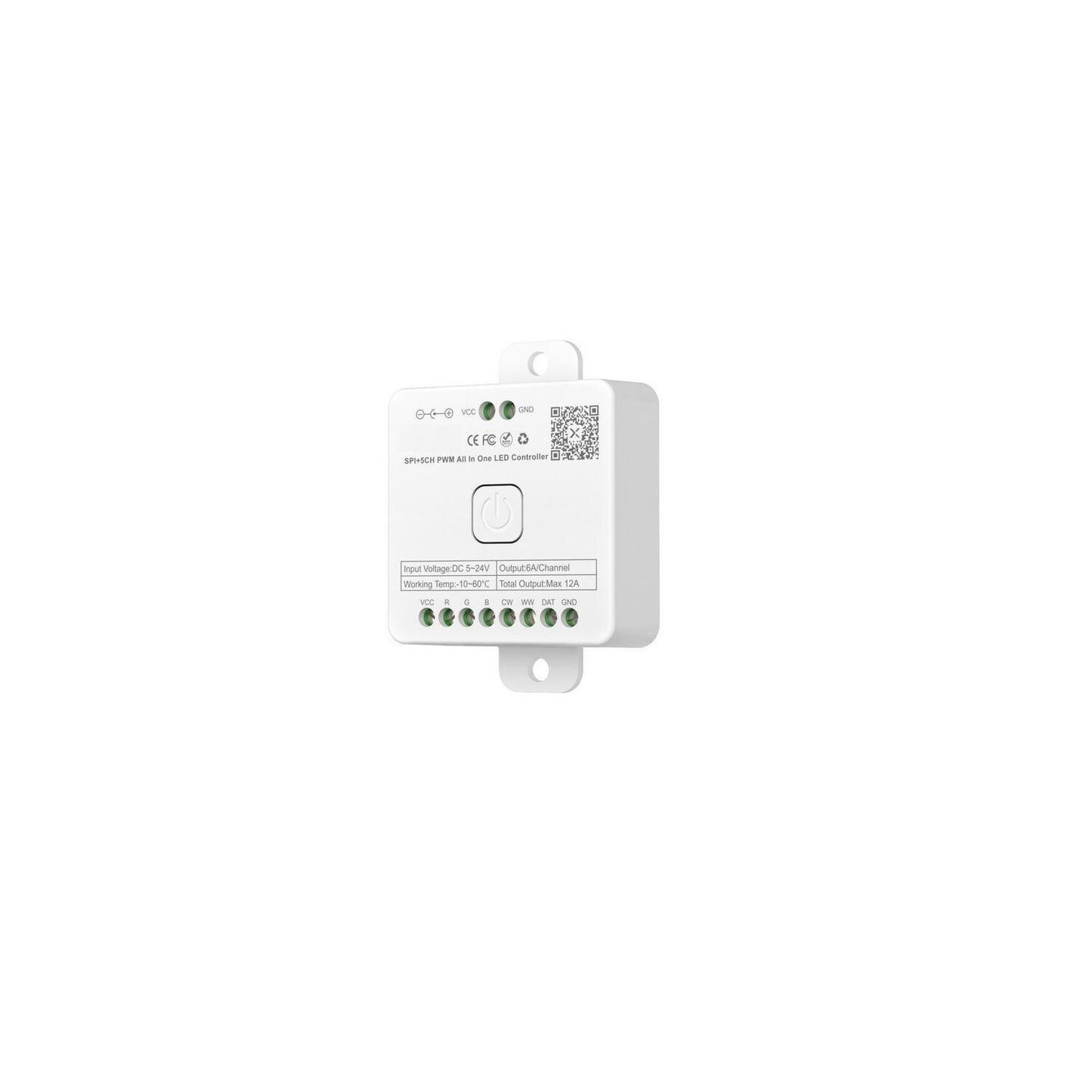 Contrôleur Ruban LED RGBWWIC Digital SPI 24V, IP30, Intérieur, Bluetooth