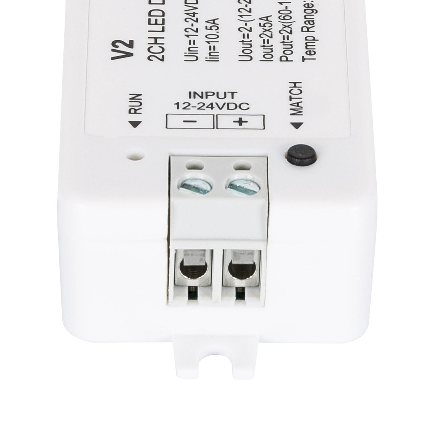 Contrôleur Variateur pour Ruban LED 12/24V DC, 120W, IP20, Dimmable, 2 Canaux RF