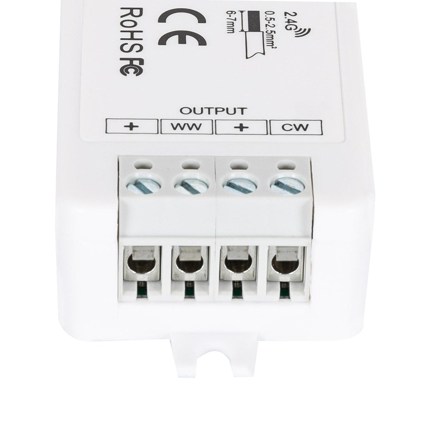 Contrôleur Variateur pour Ruban LED 12/24V DC, 120W, IP20, Dimmable, 2 Canaux RF