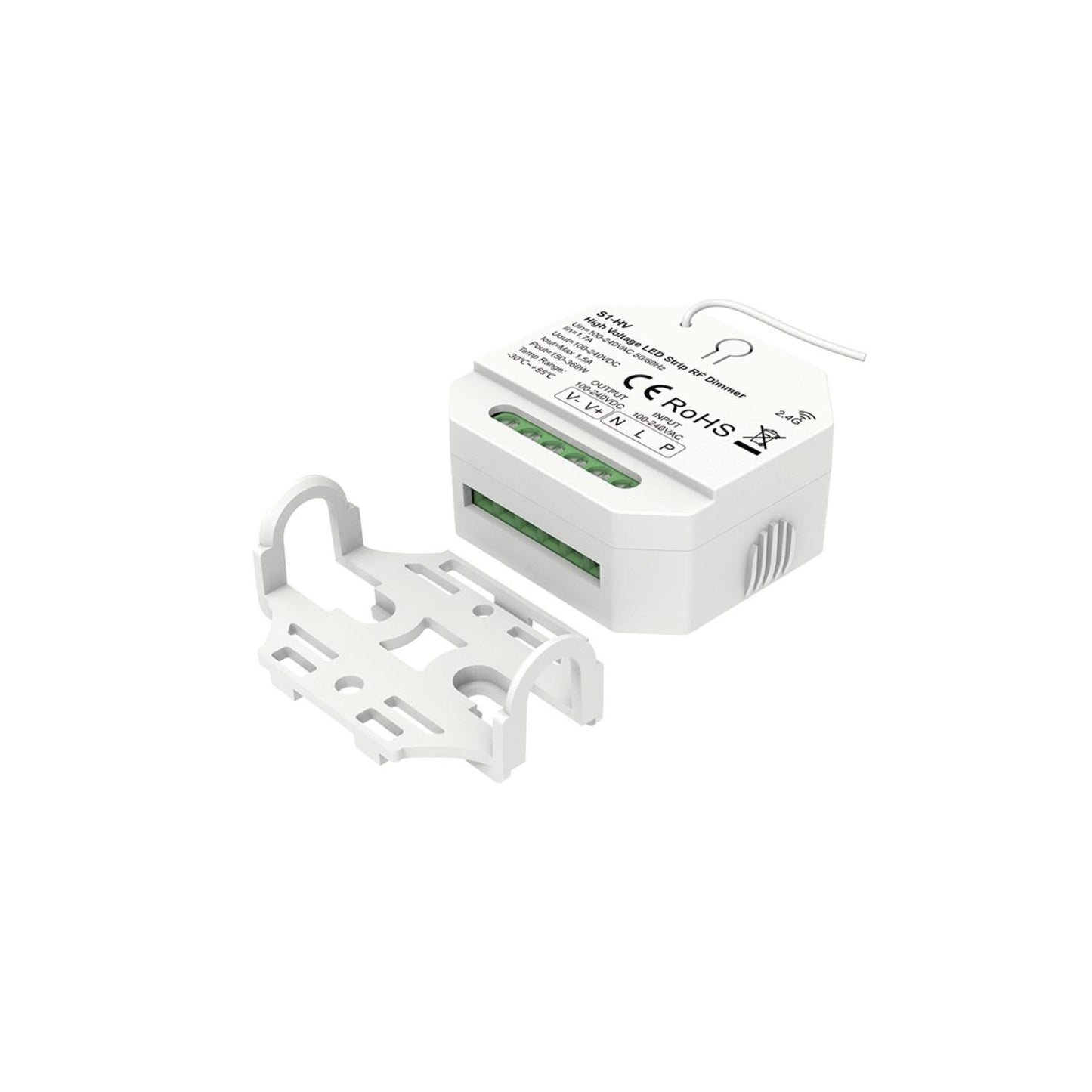Contrôleur Variateur pour Ruban LED 360W IP20 avec Télécommande et Bouton Poussoir