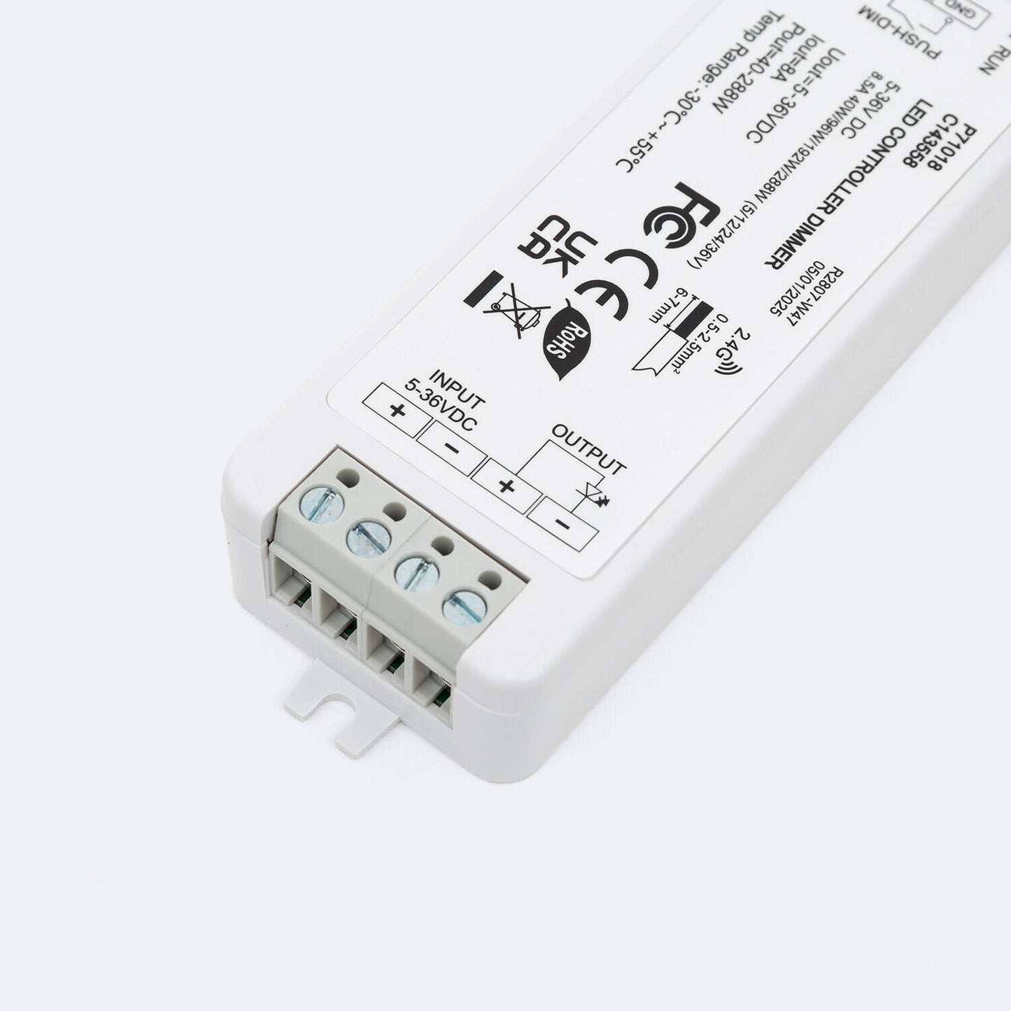 Contrôleur Variateur pour Ruban LED 288W IP20 Dimmable avec Connectivité RF