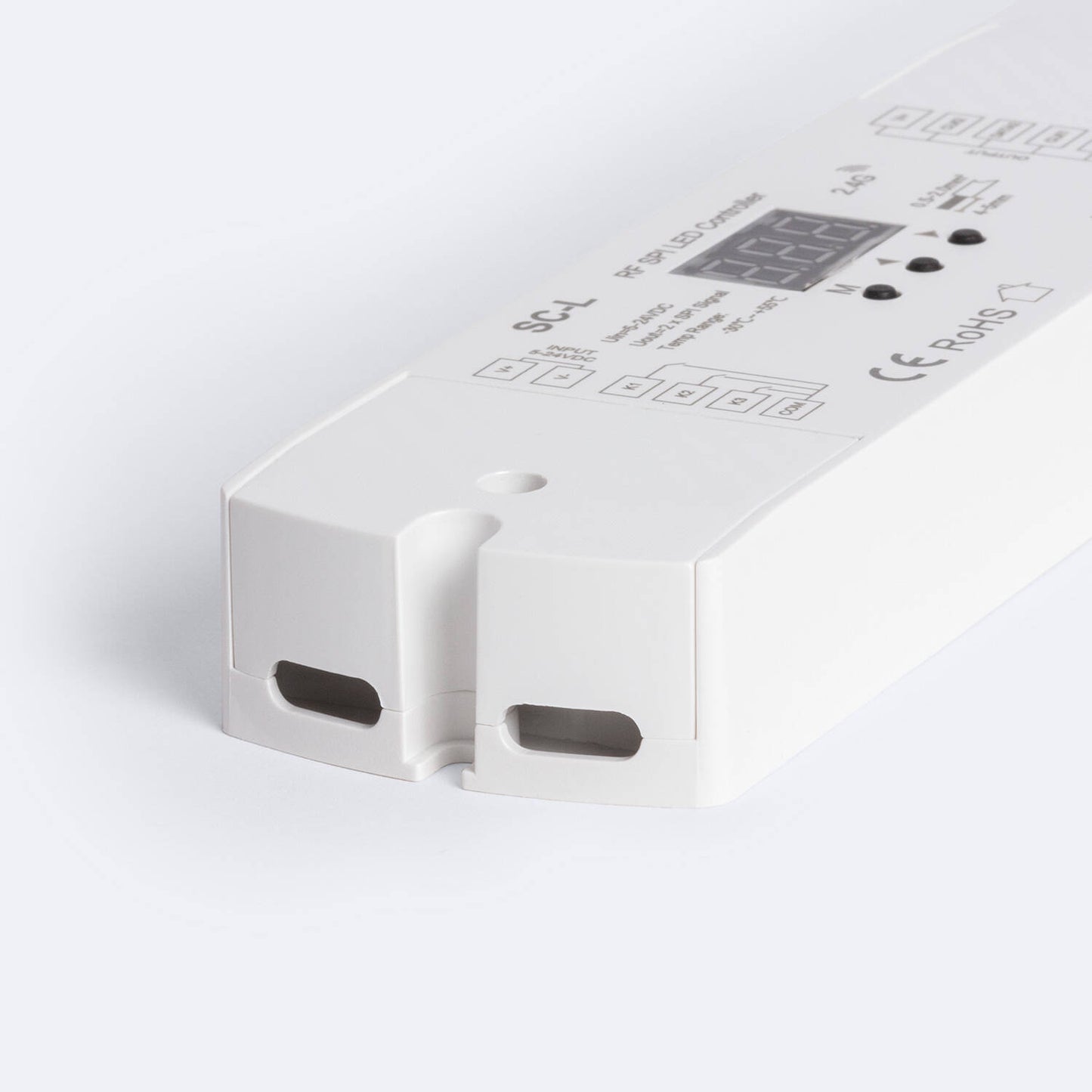 Contrôleur LED RGB/RGBW 192W IP20 pour Intérieur avec Télécommande et Bouton Poussoir