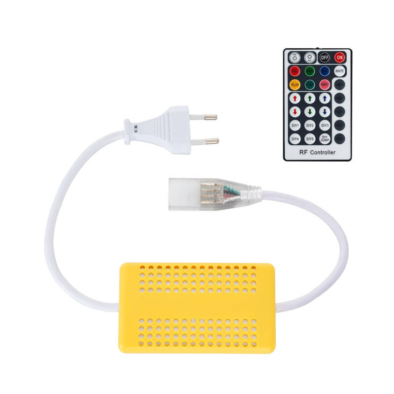 Contrôleur Ruban LED RGB 600W IP40 avec Télécommande RF 28 Touches