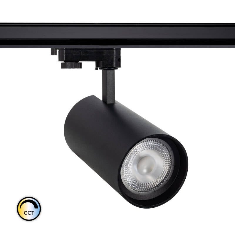 30W Dreiphasen-LED-Schienenstrahler, dimmbare Optik, IP20, Innenmontage