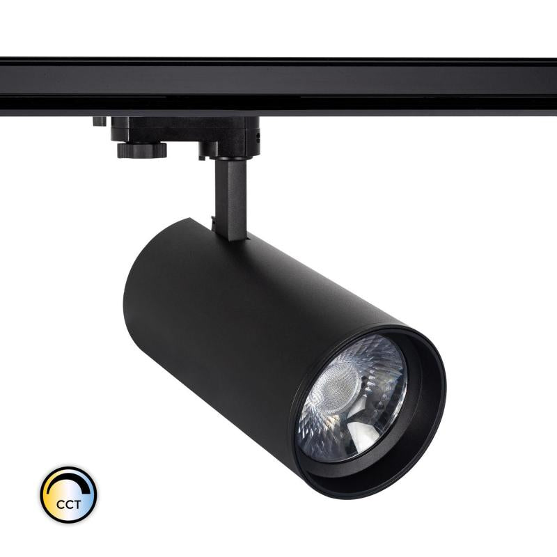 30W Dreiphasen-LED-Schienenstrahler, dimmbare Optik, IP20, Innenmontage