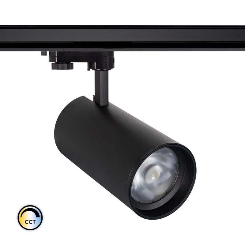 30W Dreiphasen-LED-Schienenstrahler, dimmbare Optik, IP20, Innenmontage